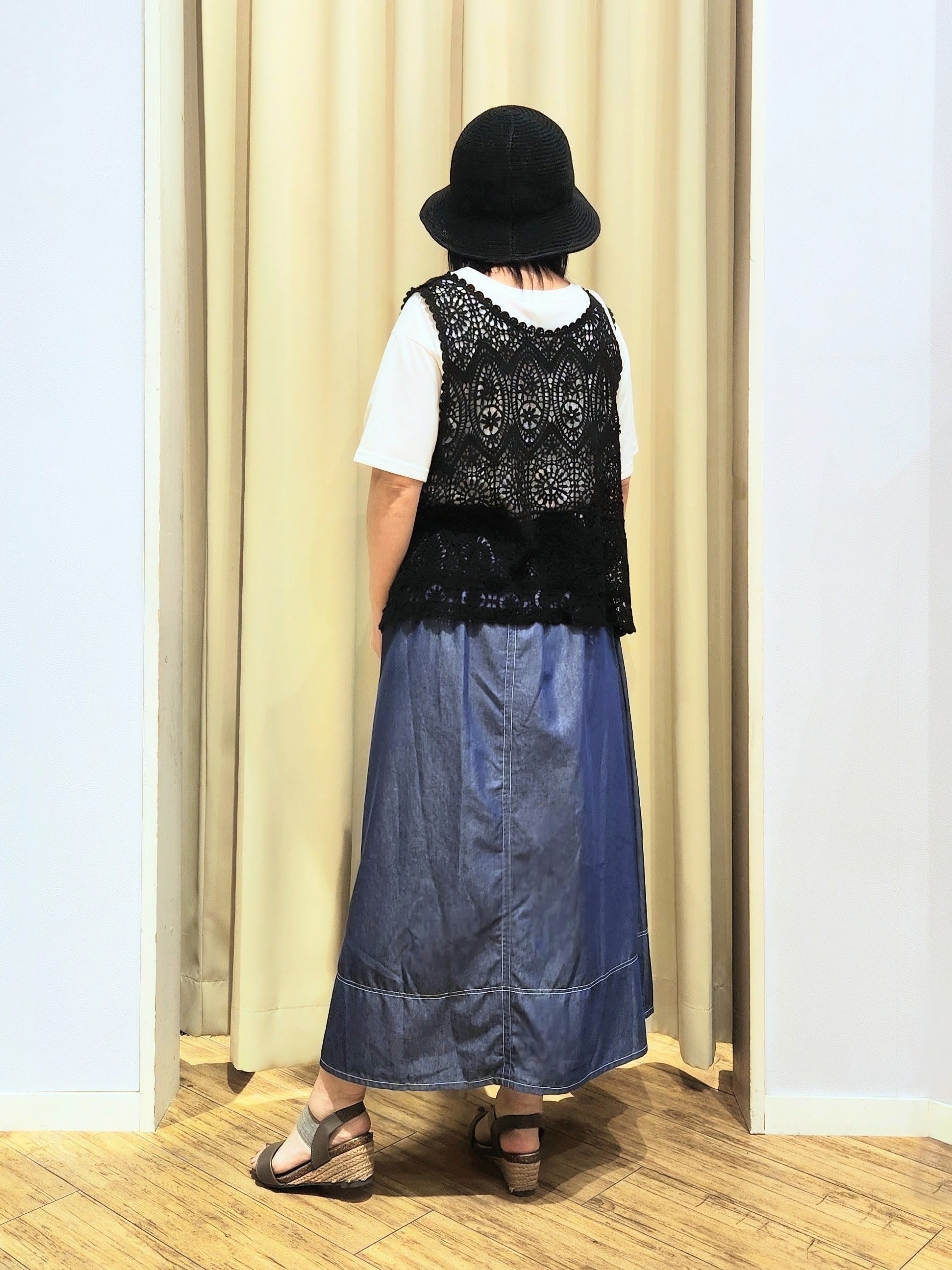 くまさんの「SHOO･LA･RUE｜【高レビュー】片手で履けるサンダル　シューダル26SS」を使ったコーディネート