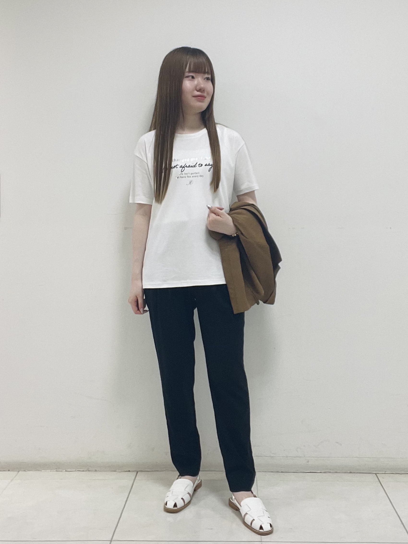 mさんの「INDIVI｜【洗える／メッシュ素材／SETUP可能】半袖シアージャケット」を使ったコーディネート