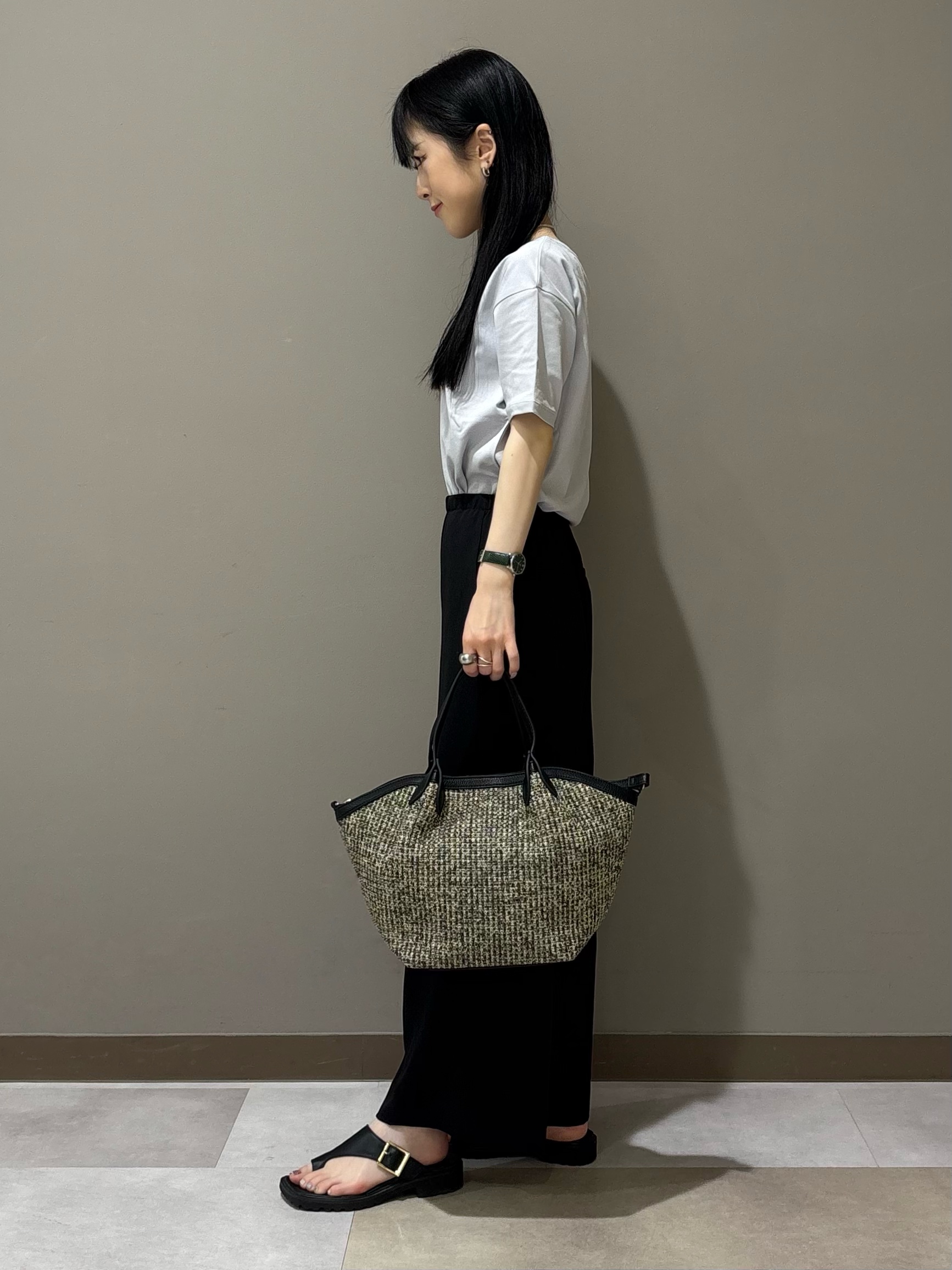KEIKOさんの「INDIVI｜【接触冷感／透湿／着る日傘】ノーカラージャケット」を使ったコーディネート
