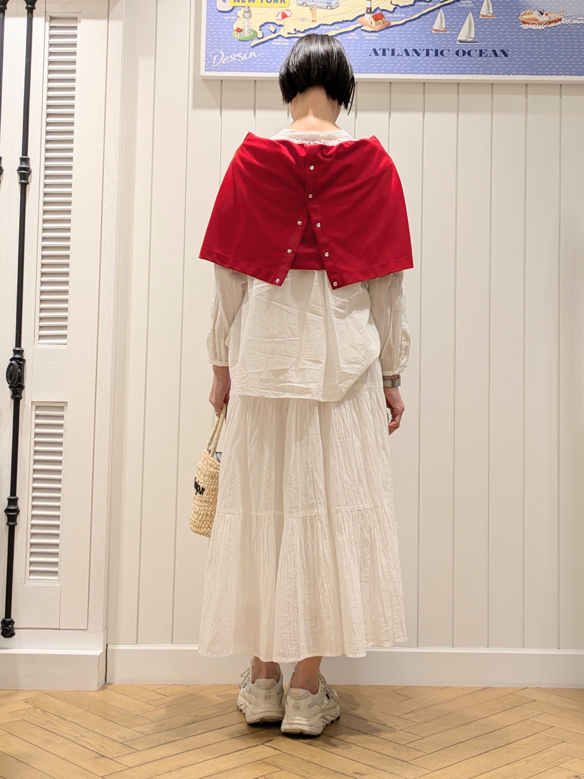 micoさんの「Dessin｜【洗える】インドコットン刺繍ブラウス」を使ったコーディネート