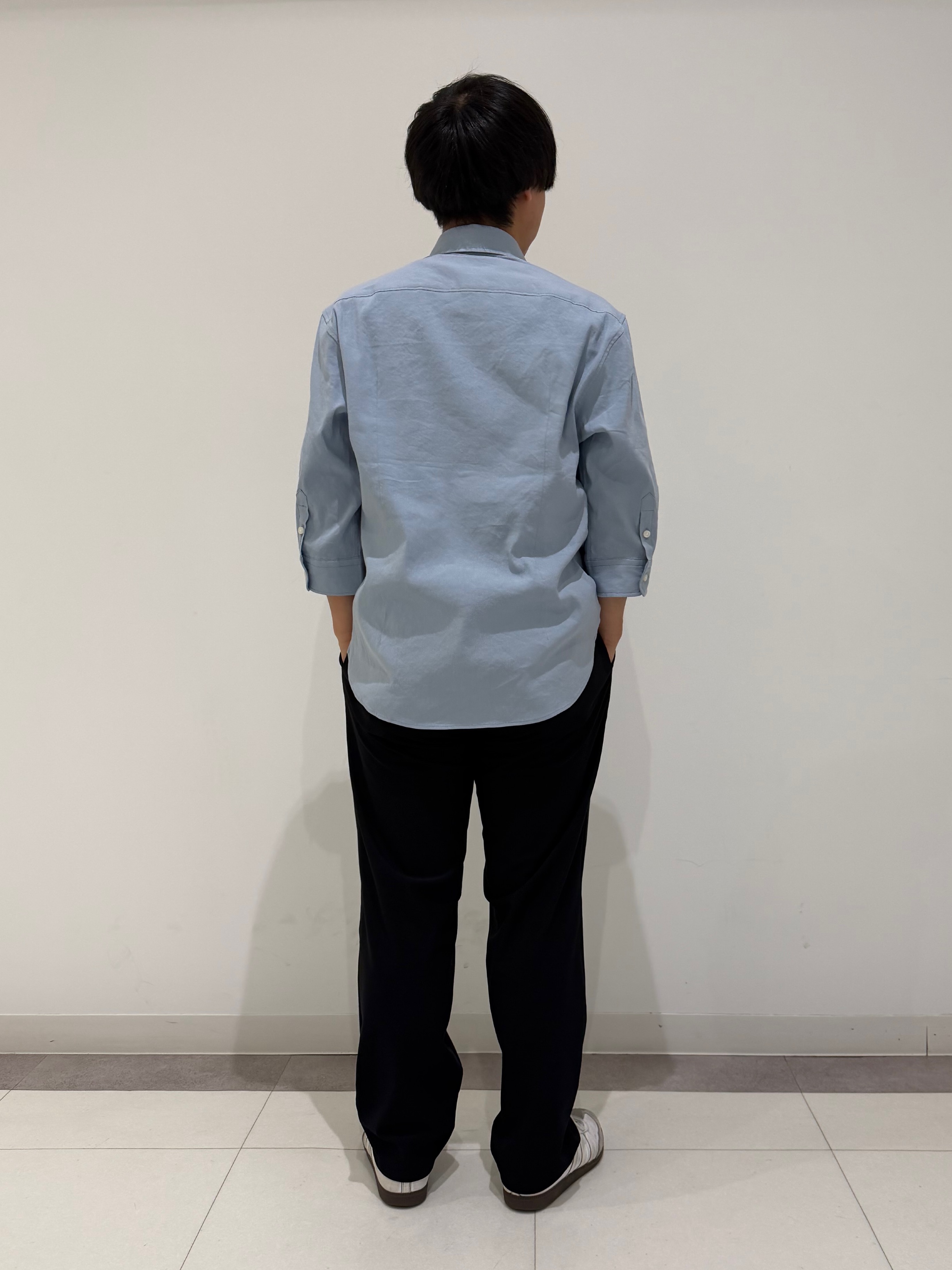 MATSUBARAさんの「DRESSTERIOR｜バイオリネン スリークオーターシャツ」を使ったコーディネート