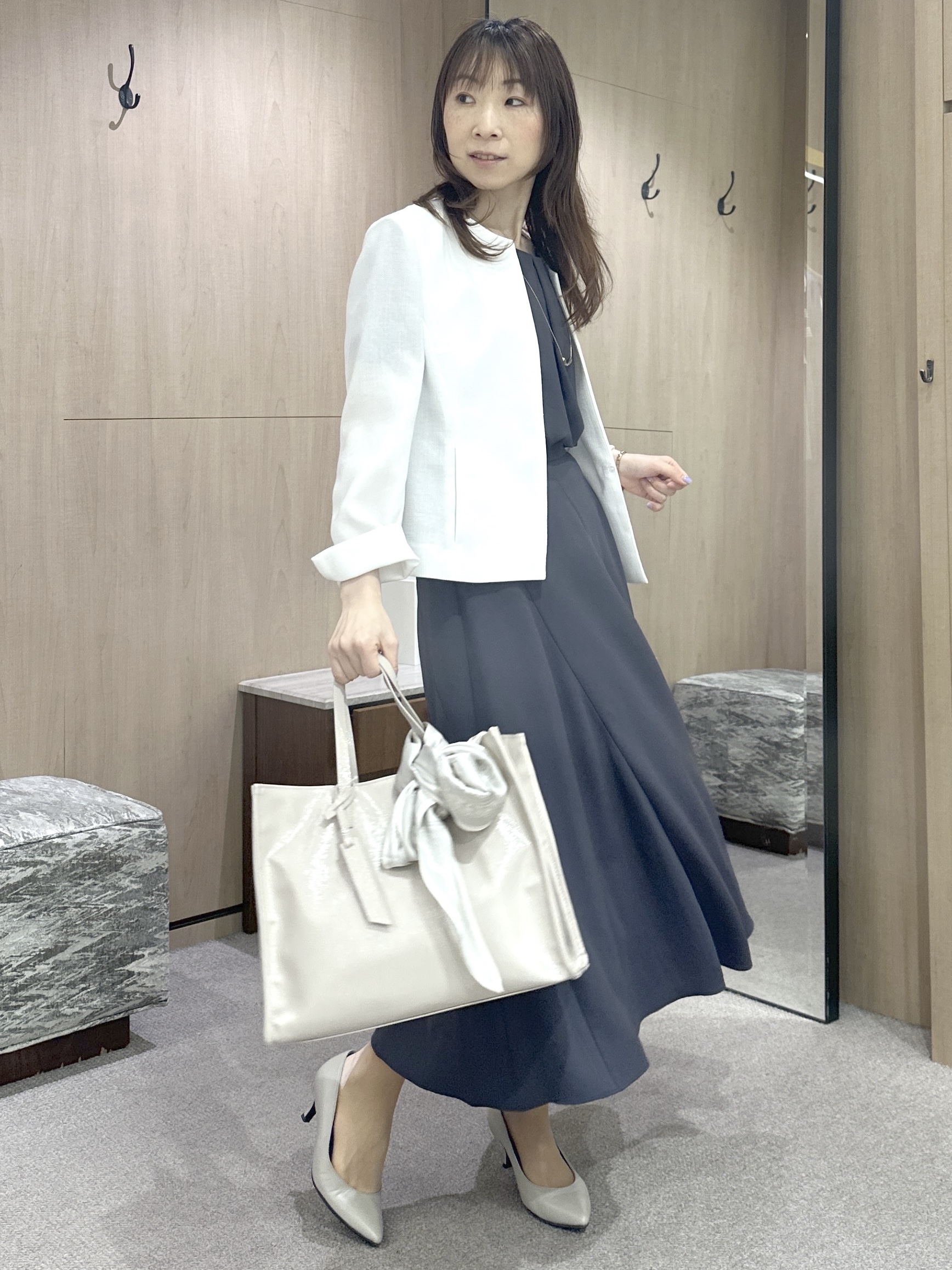 Miwaさんの「UNTITLED｜【清涼感/洗える】ミニマルシルエットジャケット」を使ったコーディネート