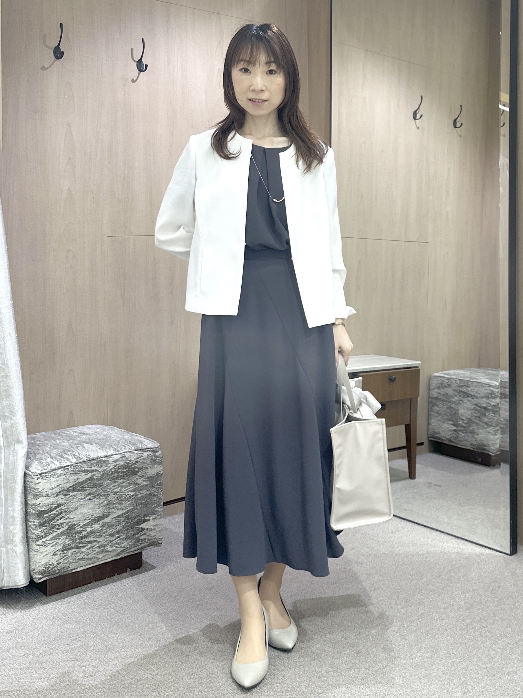 Miwaさんの「UNTITLED｜【清涼感/洗える】ミニマルシルエットジャケット」を使ったコーディネート