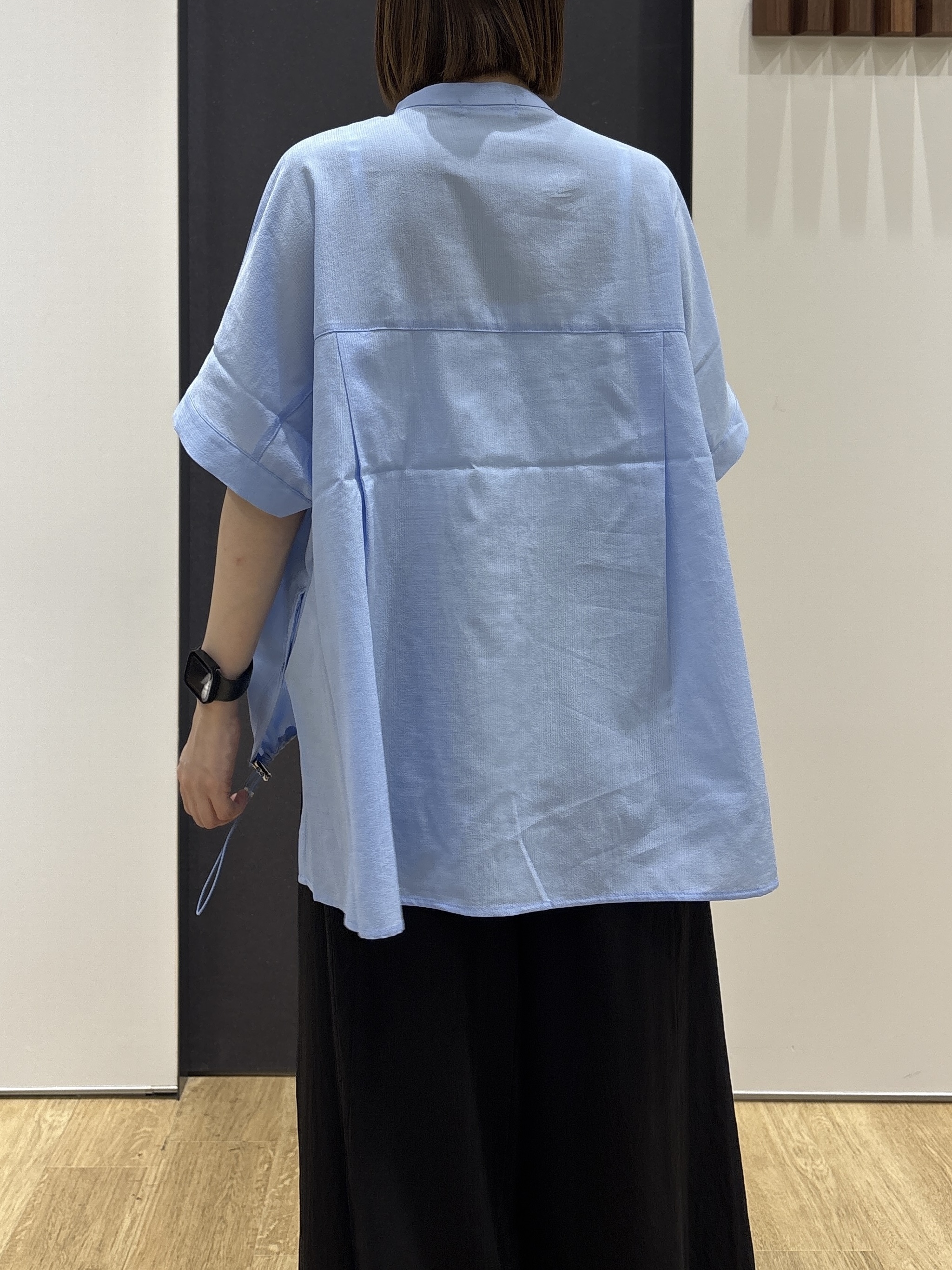 risaさんの「Dessin｜【高通気/セットアップ可】ドロストシャツ」を使ったコーディネート