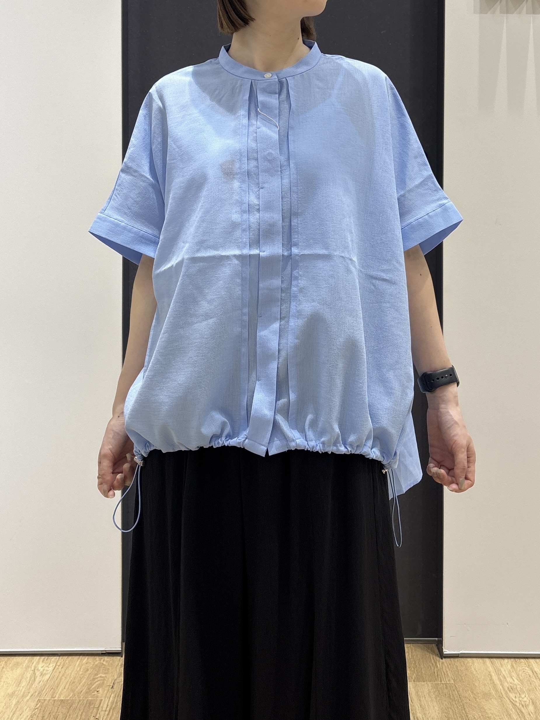 risaさんの「Dessin｜【高通気/セットアップ可】ドロストシャツ」を使ったコーディネート