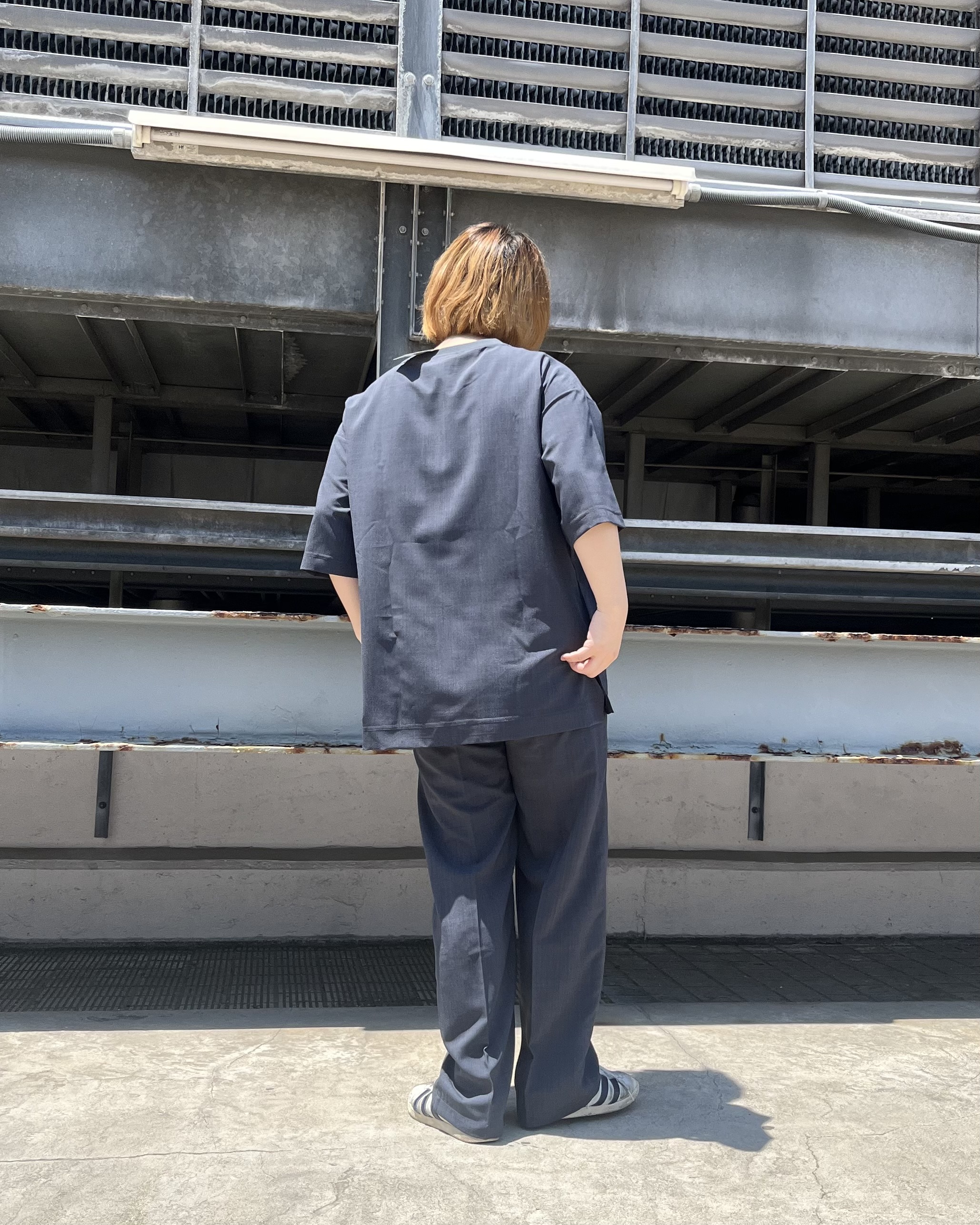 taigaさんの「tk.TAKEO KIKUCHI｜AIRY DRYクルーネックTシャツ/吸水速乾/UVカット/マシーンウォッシャブル/洗濯可/イージー」を使ったコーディネート