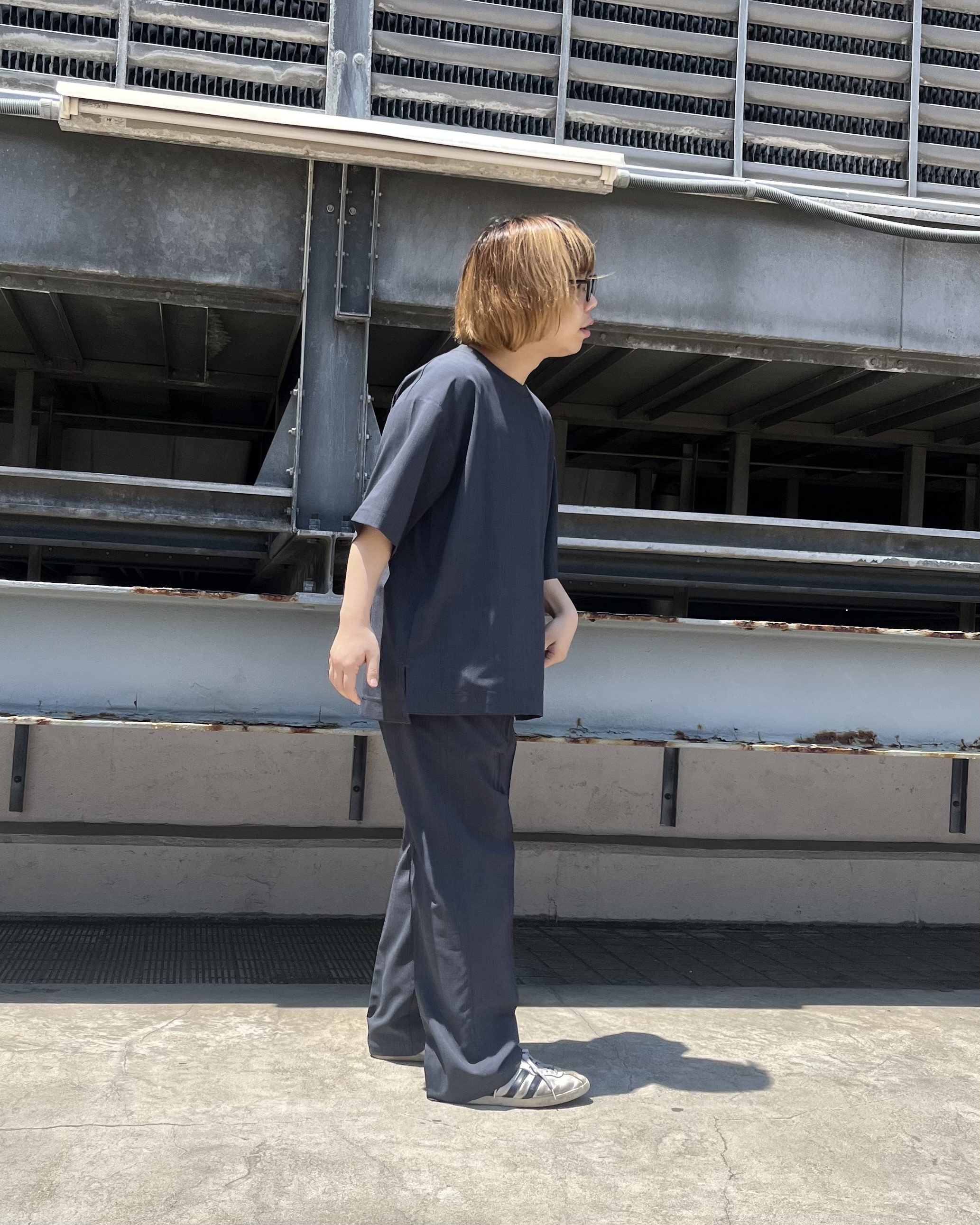 taigaさんの「tk.TAKEO KIKUCHI｜AIRY DRYクルーネックTシャツ/吸水速乾/UVカット/マシーンウォッシャブル/洗濯可/イージー」を使ったコーディネート