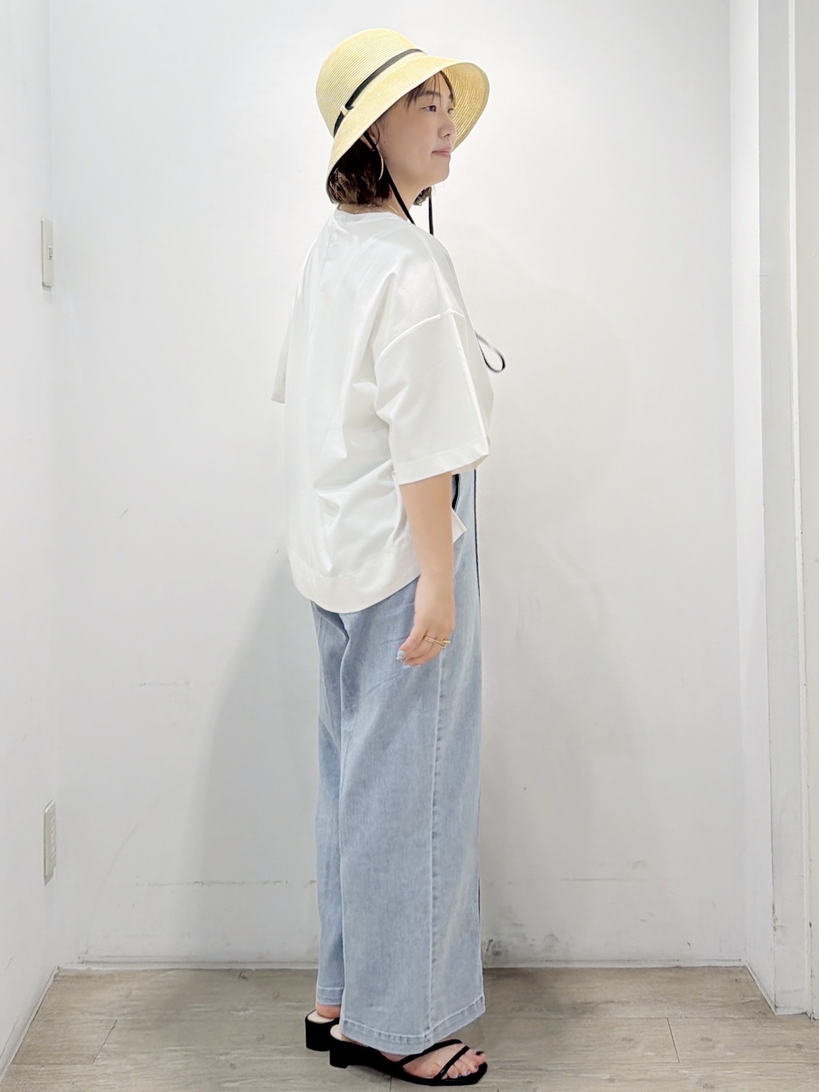 sumicaさんの「OPAQUE.CLIP｜【接触冷感】リラクシーカットソー《洗濯機OK》」を使ったコーディネート
