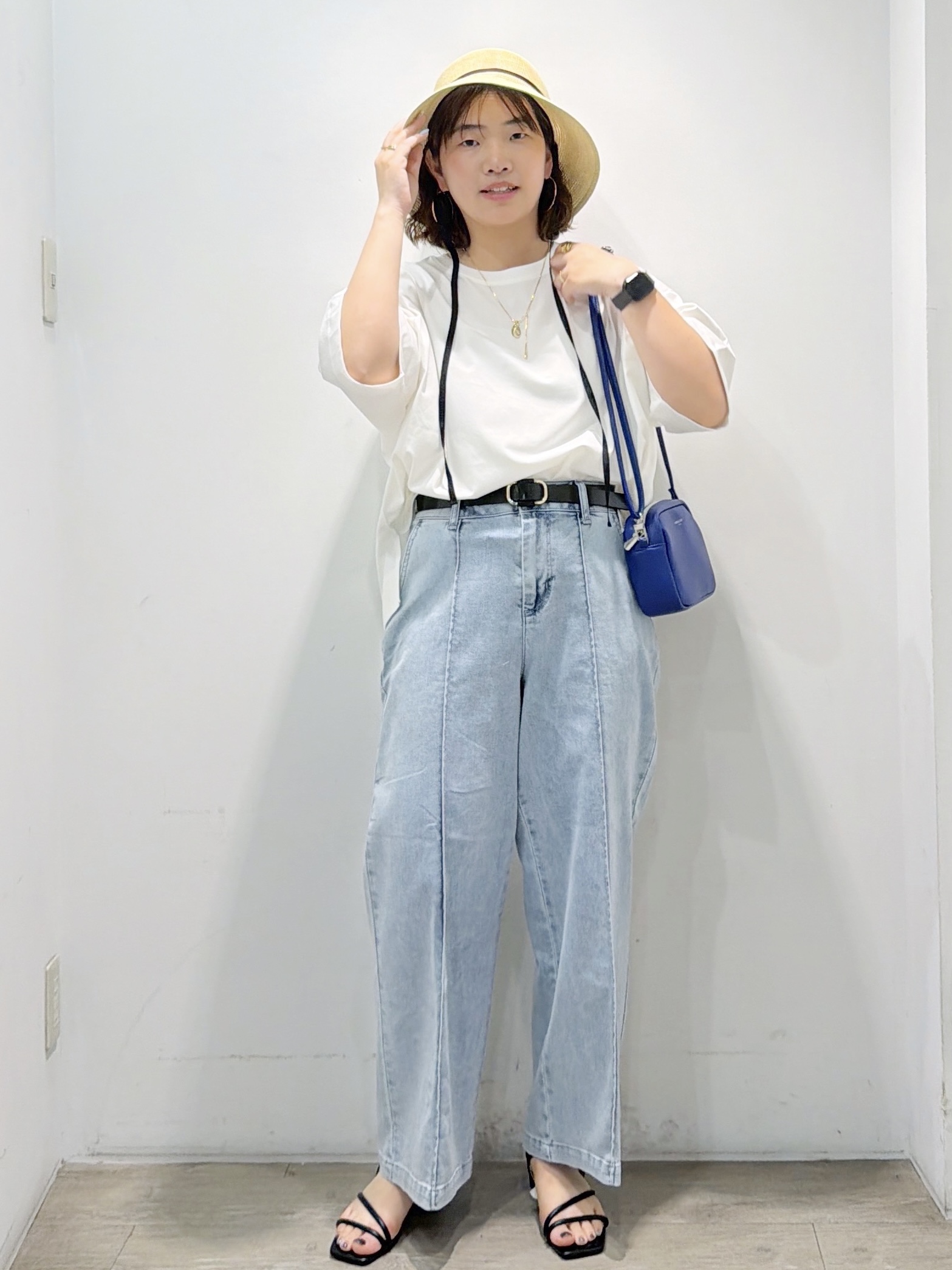 sumicaさんの「OPAQUE.CLIP｜【接触冷感】リラクシーカットソー《洗濯機OK》」を使ったコーディネート