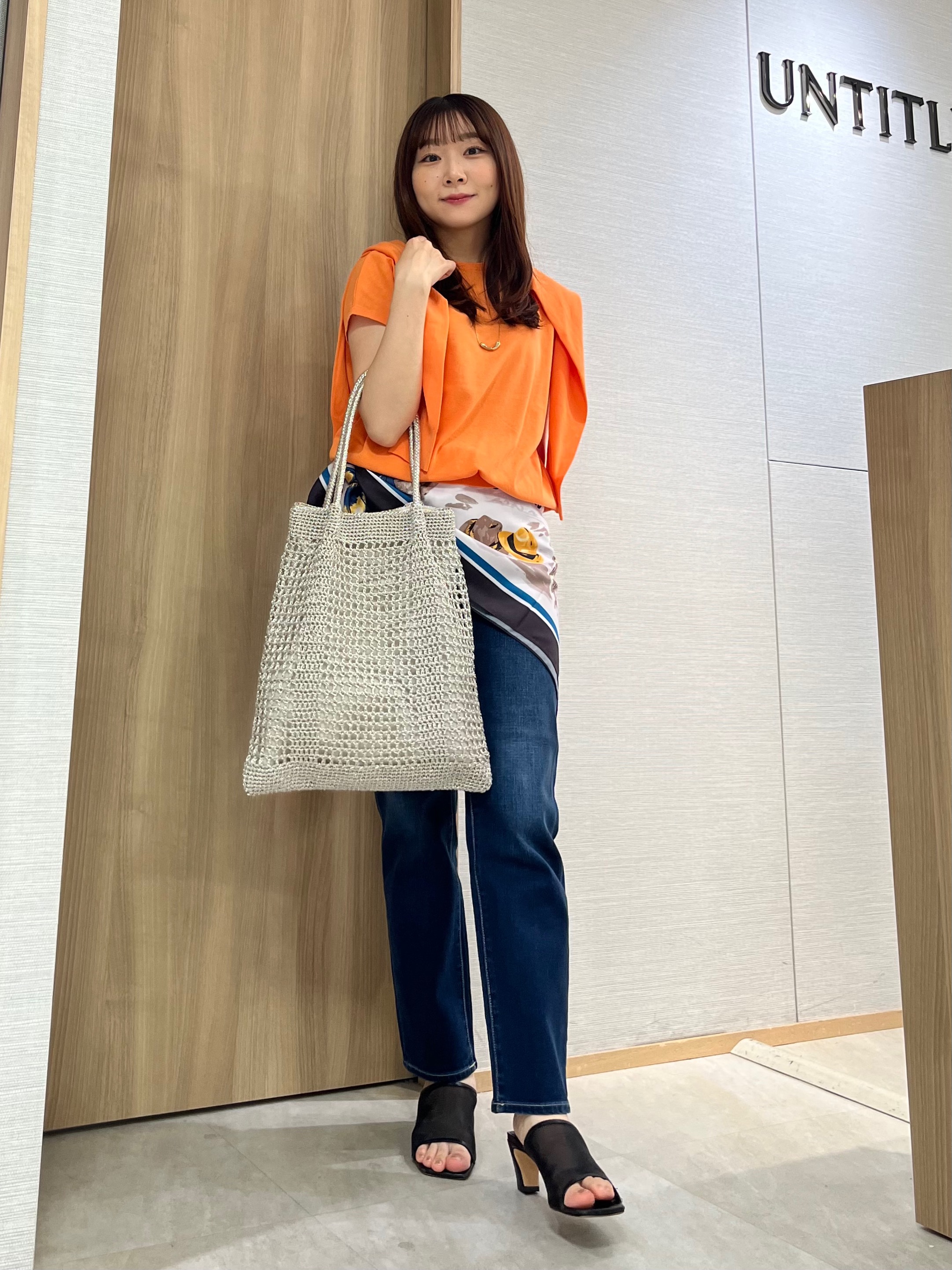 KAHOさんの「UNTITLED｜【9色展開/アンサンブル可/洗える】コットンベーシックニット」を使ったコーディネート