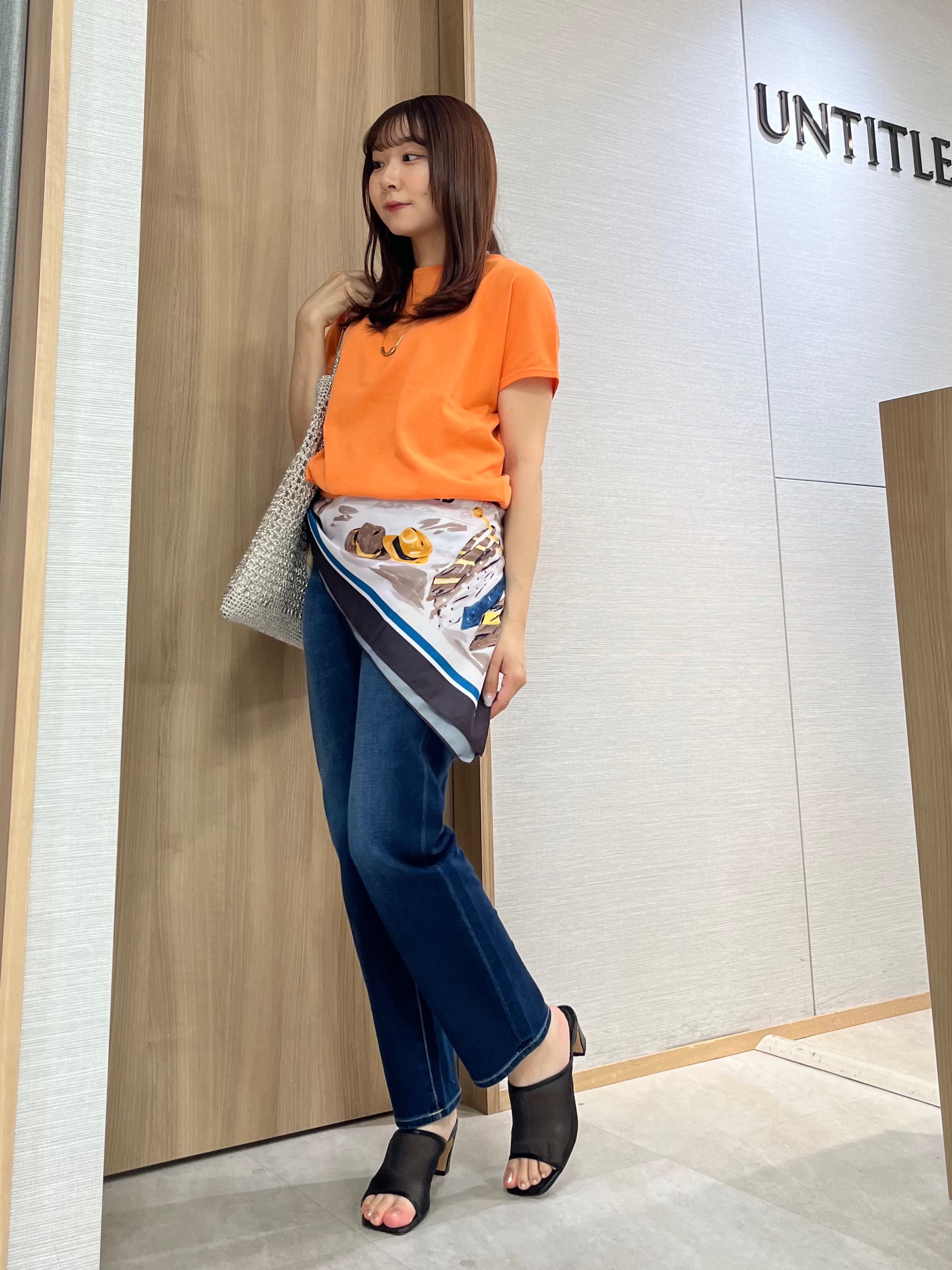 KAHOさんの「UNTITLED｜【9色展開/アンサンブル可/洗える】コットンベーシックニット」を使ったコーディネート