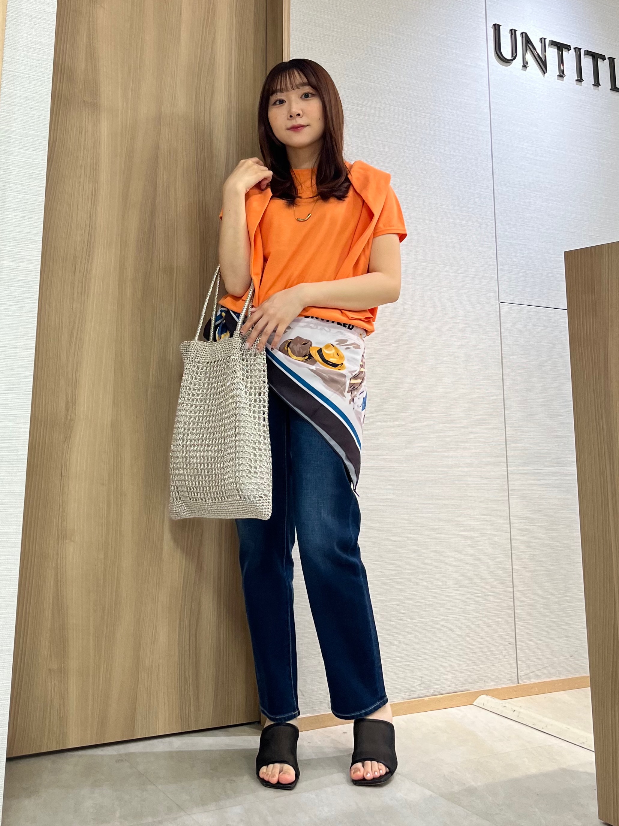 KAHOさんの「UNTITLED｜【9色展開/アンサンブル可/洗える】コットンベーシックニット」を使ったコーディネート