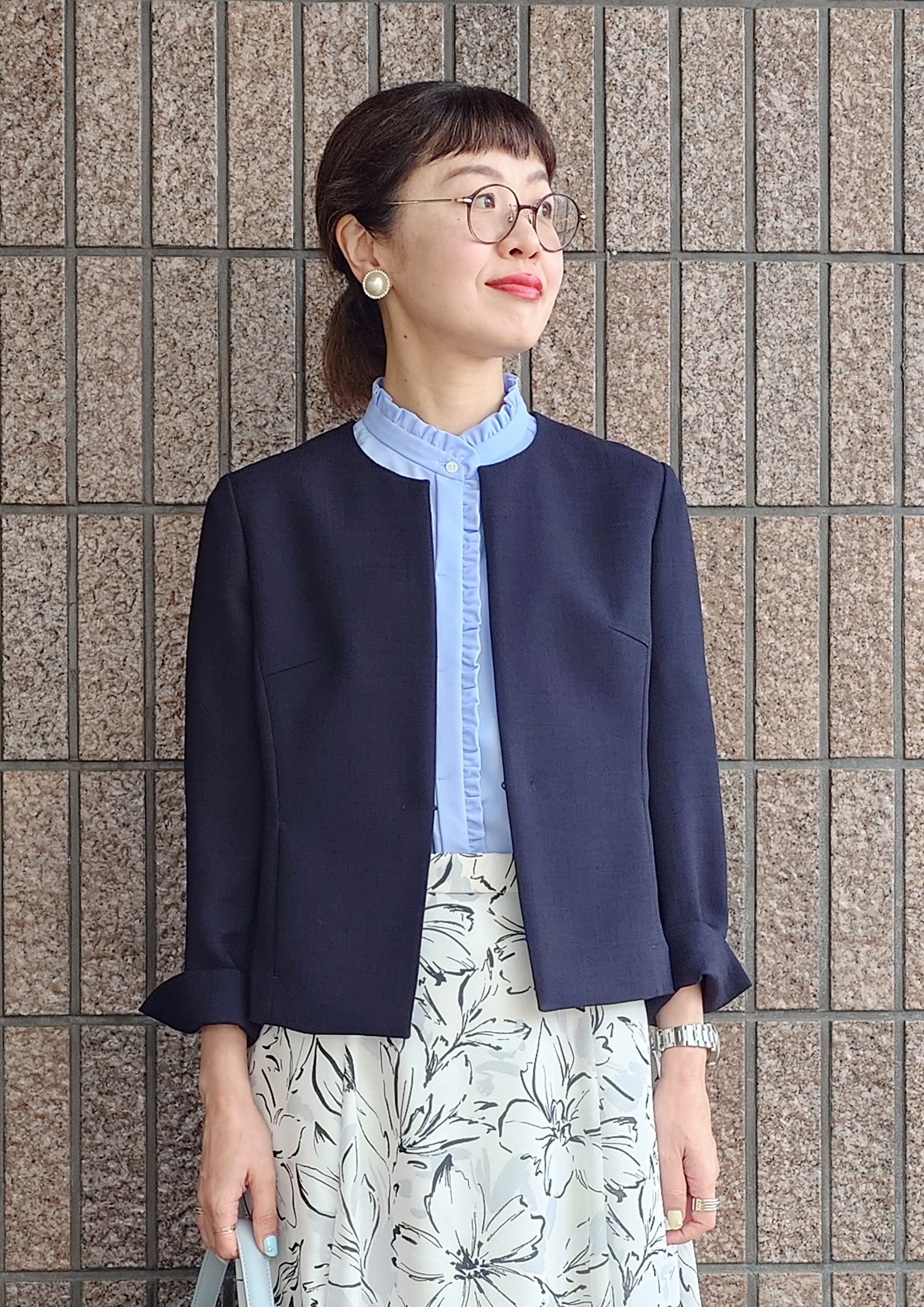 MUTSUKOさんの「UNTITLED｜【清涼感/洗える】ミニマルシルエットジャケット」を使ったコーディネート