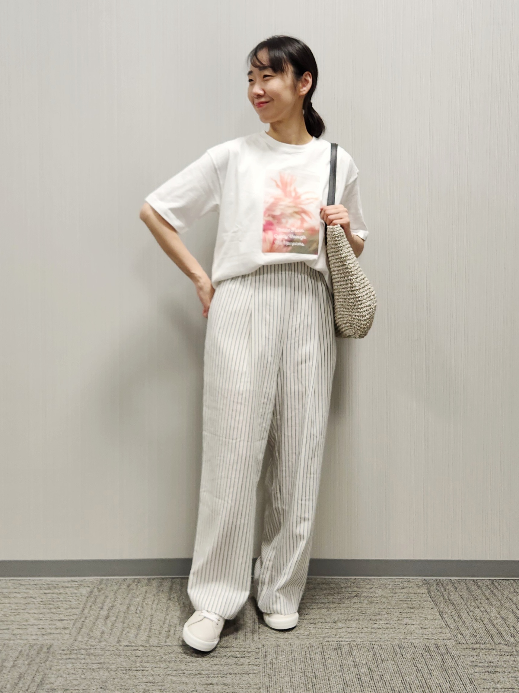 naraさんの「Dessin｜【洗える】オーガニック天竺フォトTシャツ」を使ったコーディネート