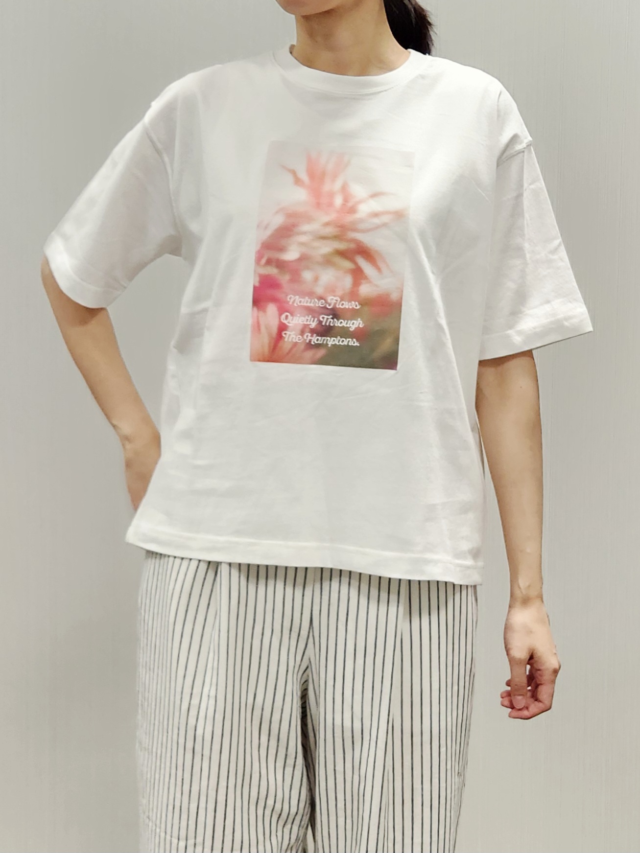 naraさんの「Dessin｜【洗える】オーガニック天竺フォトTシャツ」を使ったコーディネート