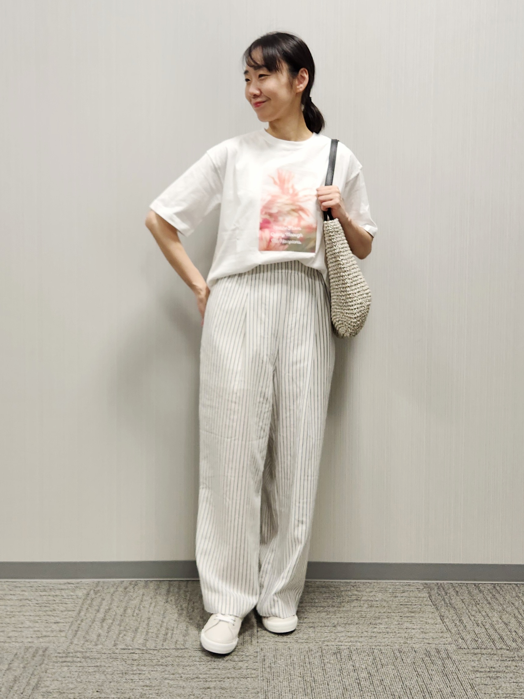 naraさんの「Dessin｜【洗える】オーガニック天竺フォトTシャツ」を使ったコーディネート