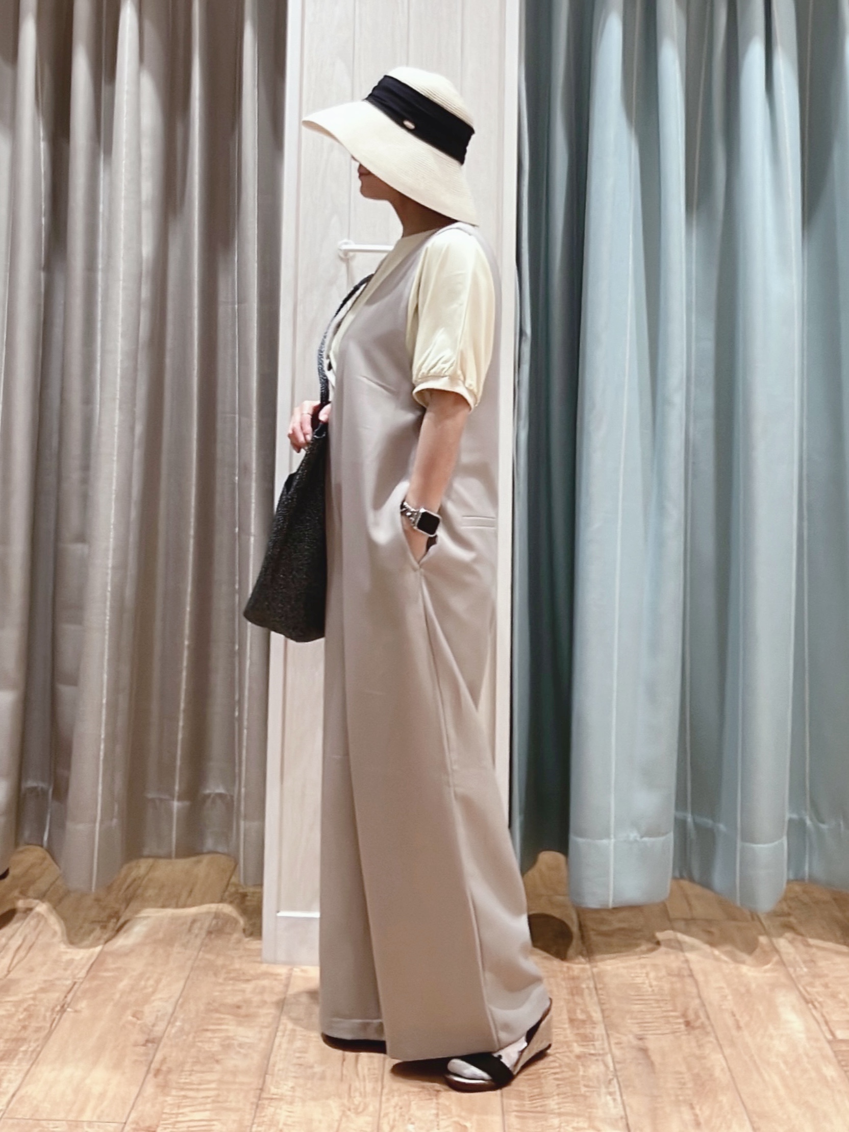 aaamiさんの「SHOO･LA･RUE｜【洗濯後しわになりにくい/S-LL】ゆったりらくちんきれい見え　シンプルだから使いやすい 大人のオー」を使ったコーディネート