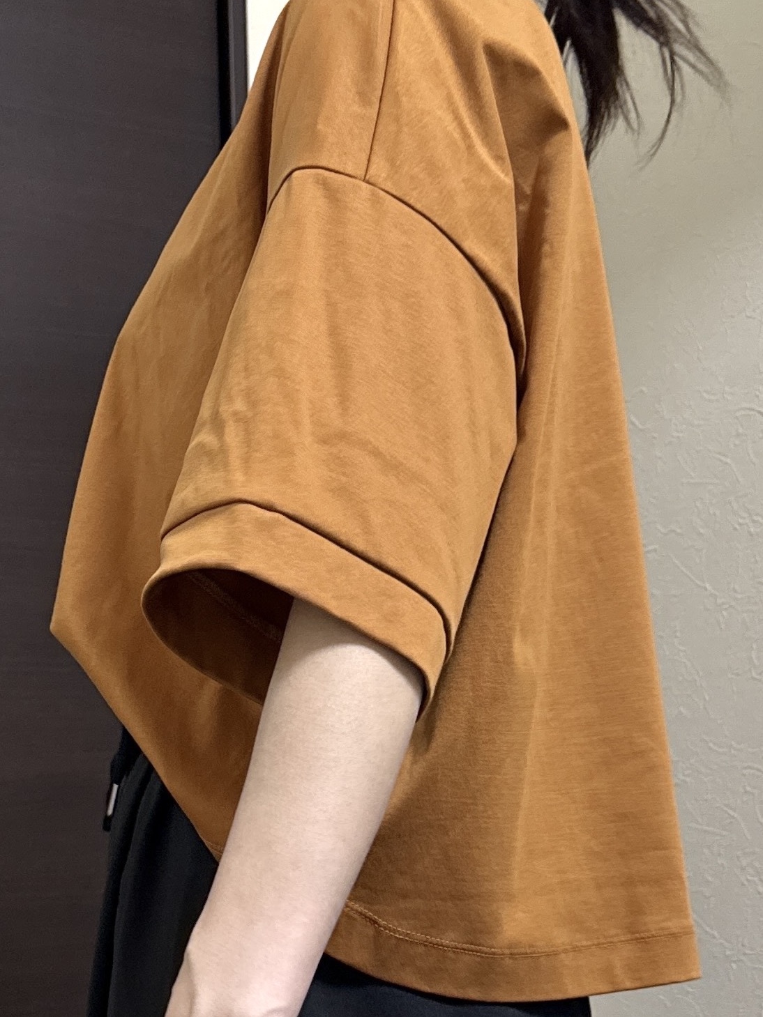 Junさんの「Dessin｜【体型カバー】美光沢カットソーボクシーシルエット」を使ったコーディネート