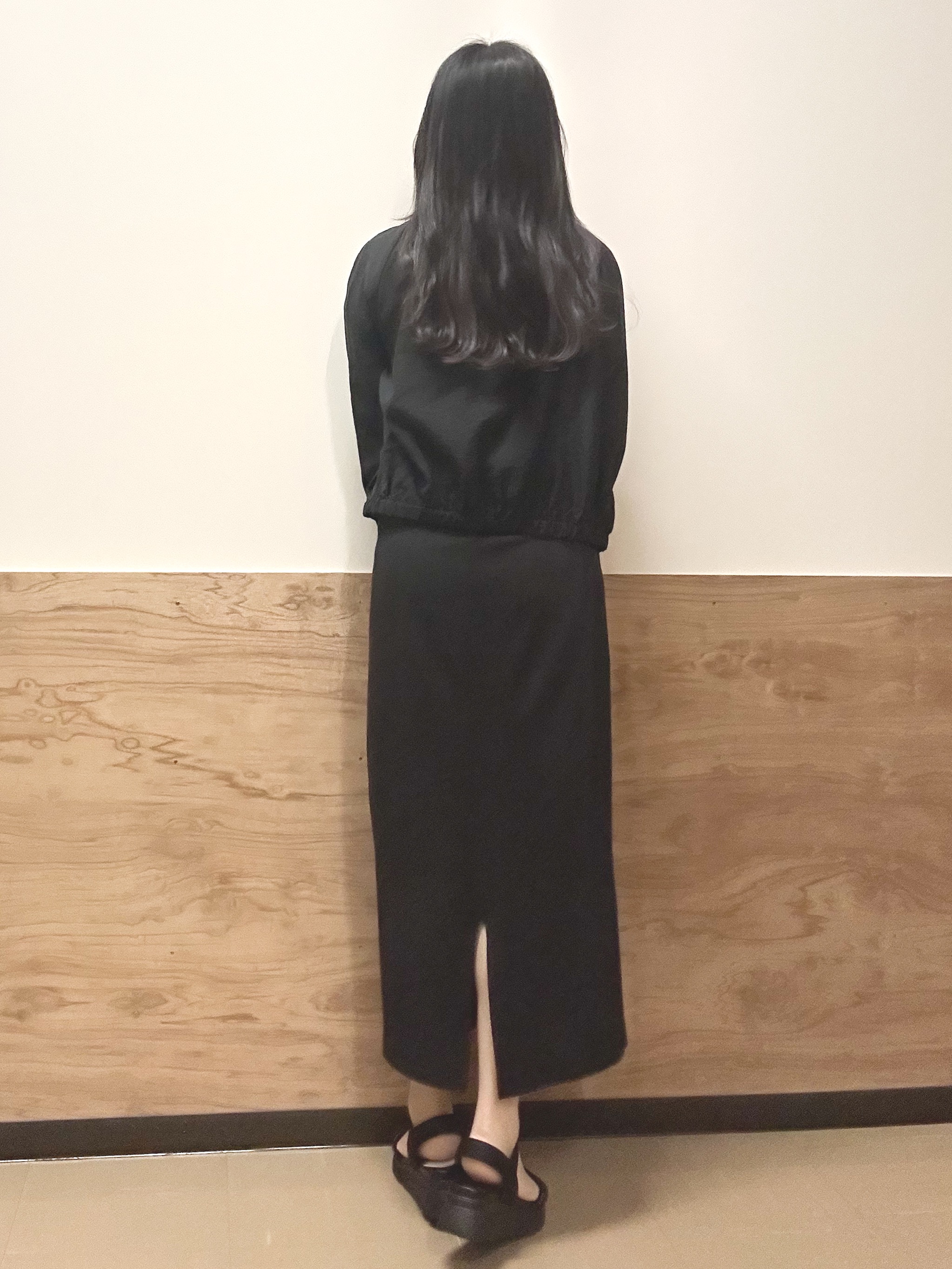 すーさんの「grove｜気温調整にも◎ブラウス感覚で羽織れるシアーブルゾン」を使ったコーディネート