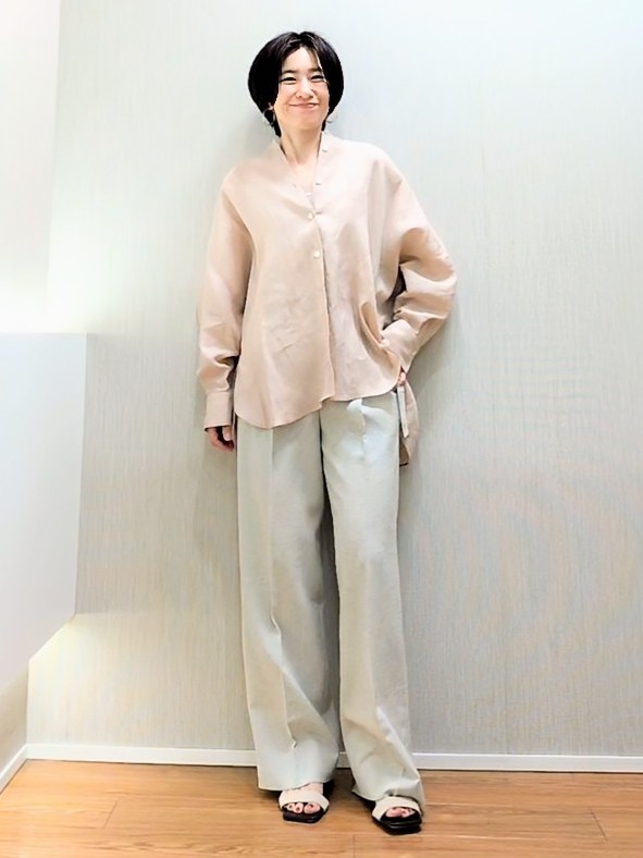 ミズタさんの「UNTITLED｜【麻100】リネンドルマンシャツ」を使ったコーディネート