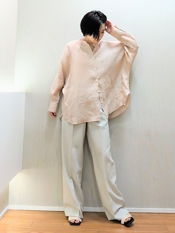 ミズタさんの「UNTITLED｜【麻100】リネンドルマンシャツ」を使ったコーディネート