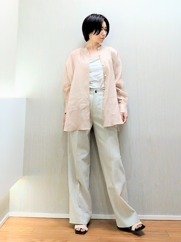 ミズタさんの「UNTITLED｜【麻100】リネンドルマンシャツ」を使ったコーディネート