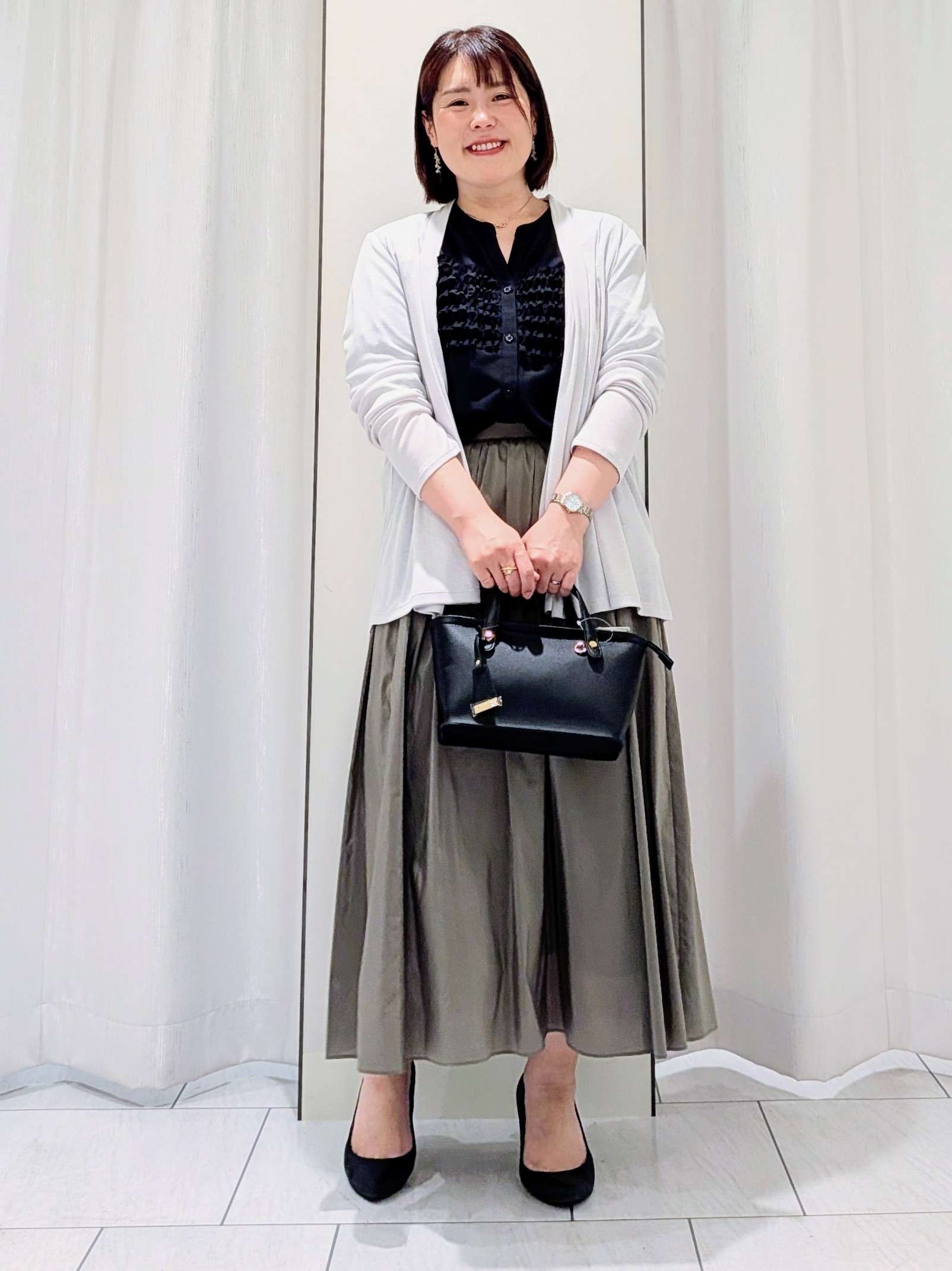 Onumaさんの「UNTITLED｜【接触冷感/UVカット/遮熱機能】フライスジャージカーディガン」を使ったコーディネート