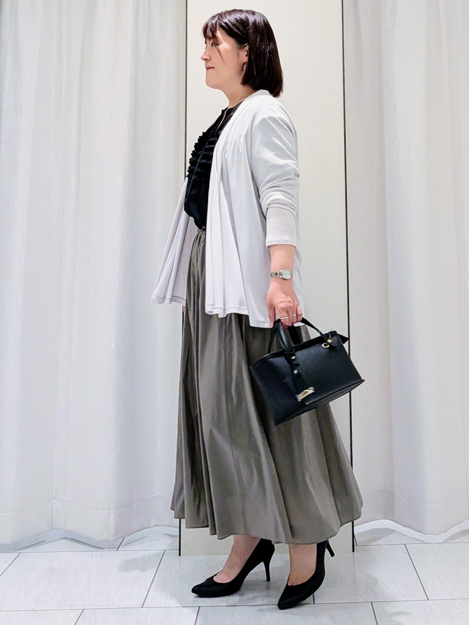Onumaさんの「UNTITLED｜【接触冷感/UVカット/遮熱機能】フライスジャージカーディガン」を使ったコーディネート