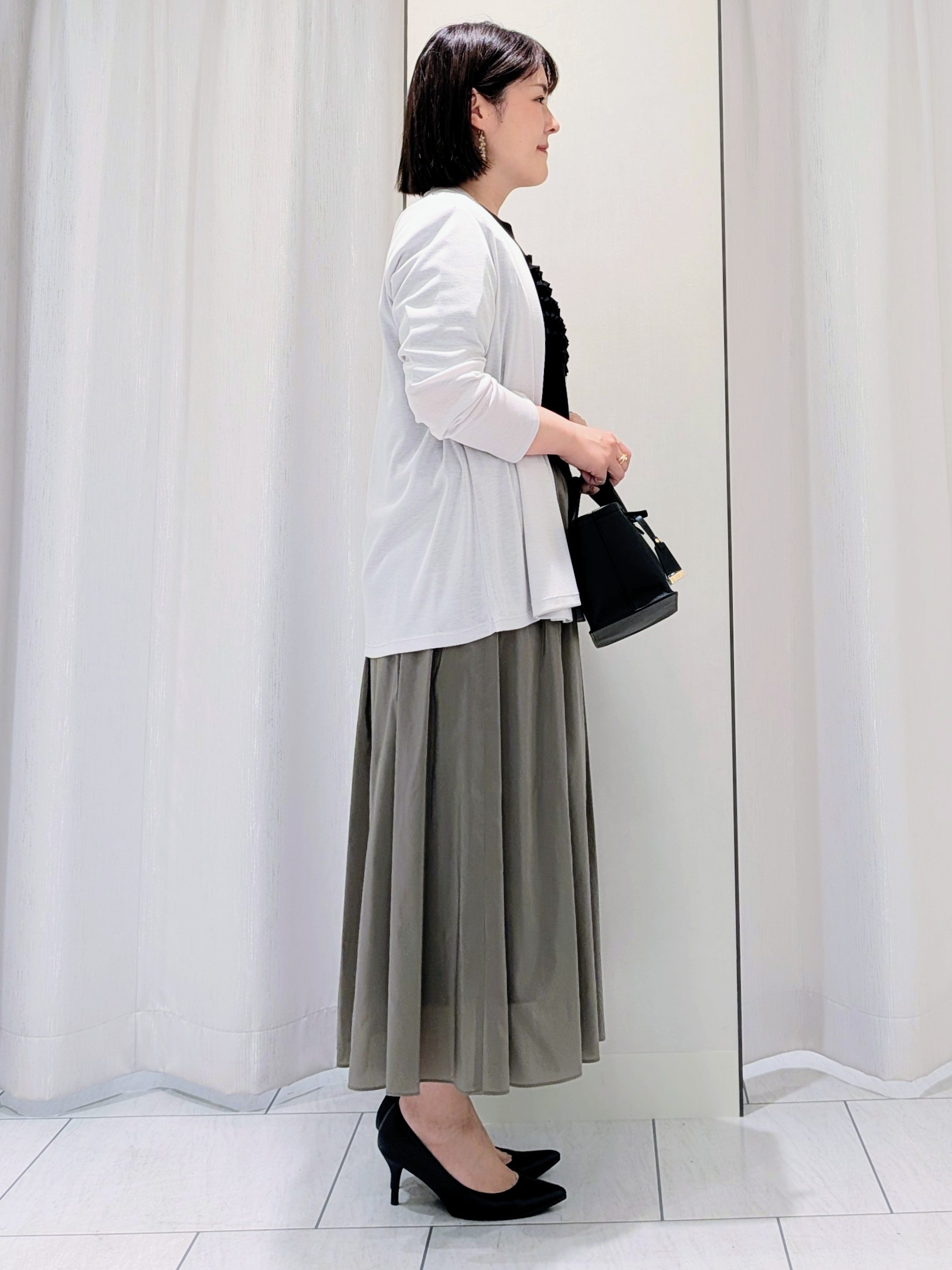 Onumaさんの「UNTITLED｜【接触冷感/UVカット/遮熱機能】フライスジャージカーディガン」を使ったコーディネート