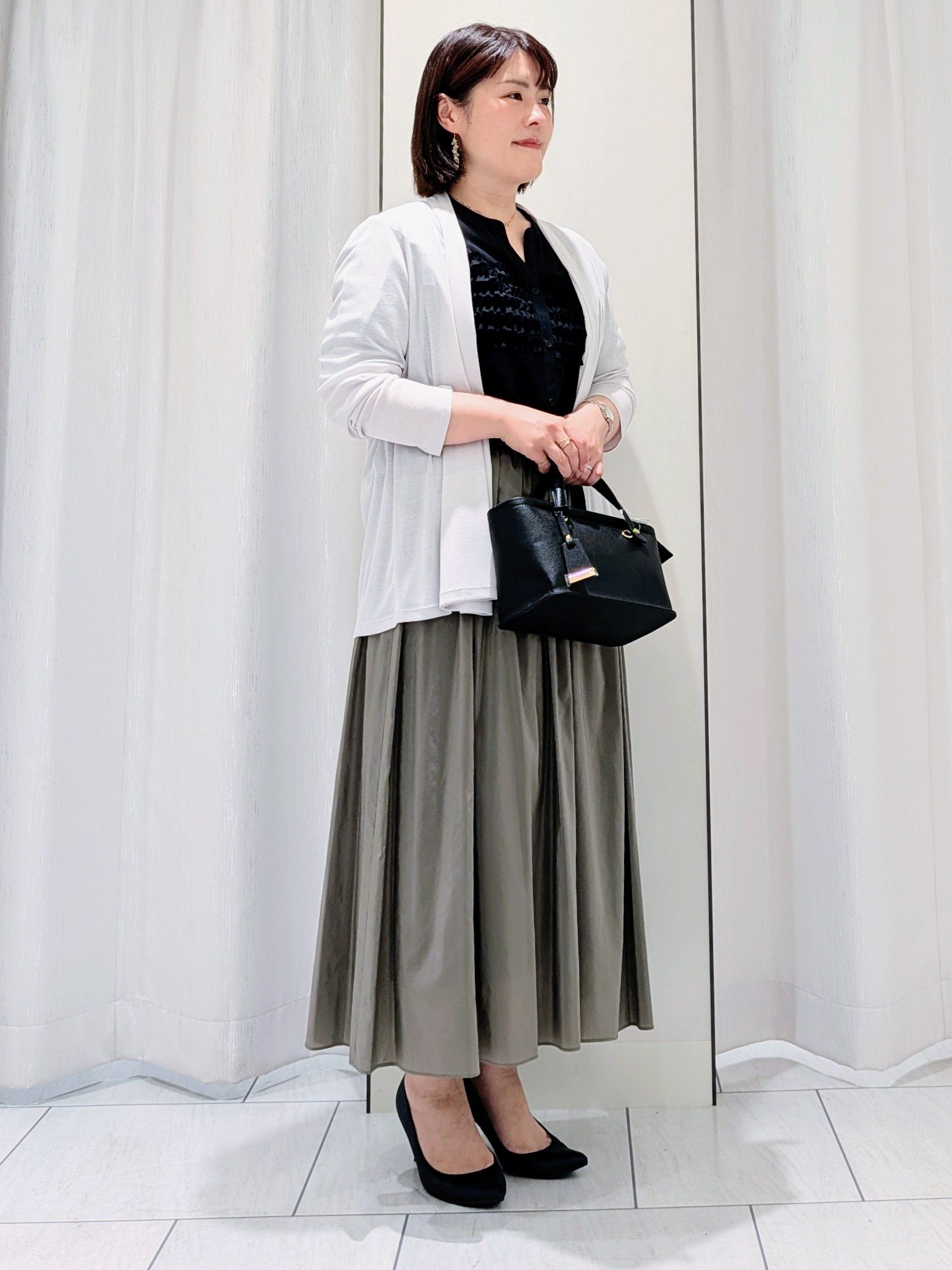 Onumaさんの「UNTITLED｜【接触冷感/UVカット/遮熱機能】フライスジャージカーディガン」を使ったコーディネート