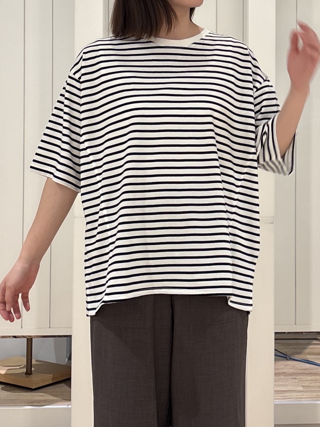 hinakoさんの「Dessin｜【洗える】エアリーシアーフードシャツ」を使ったコーディネート