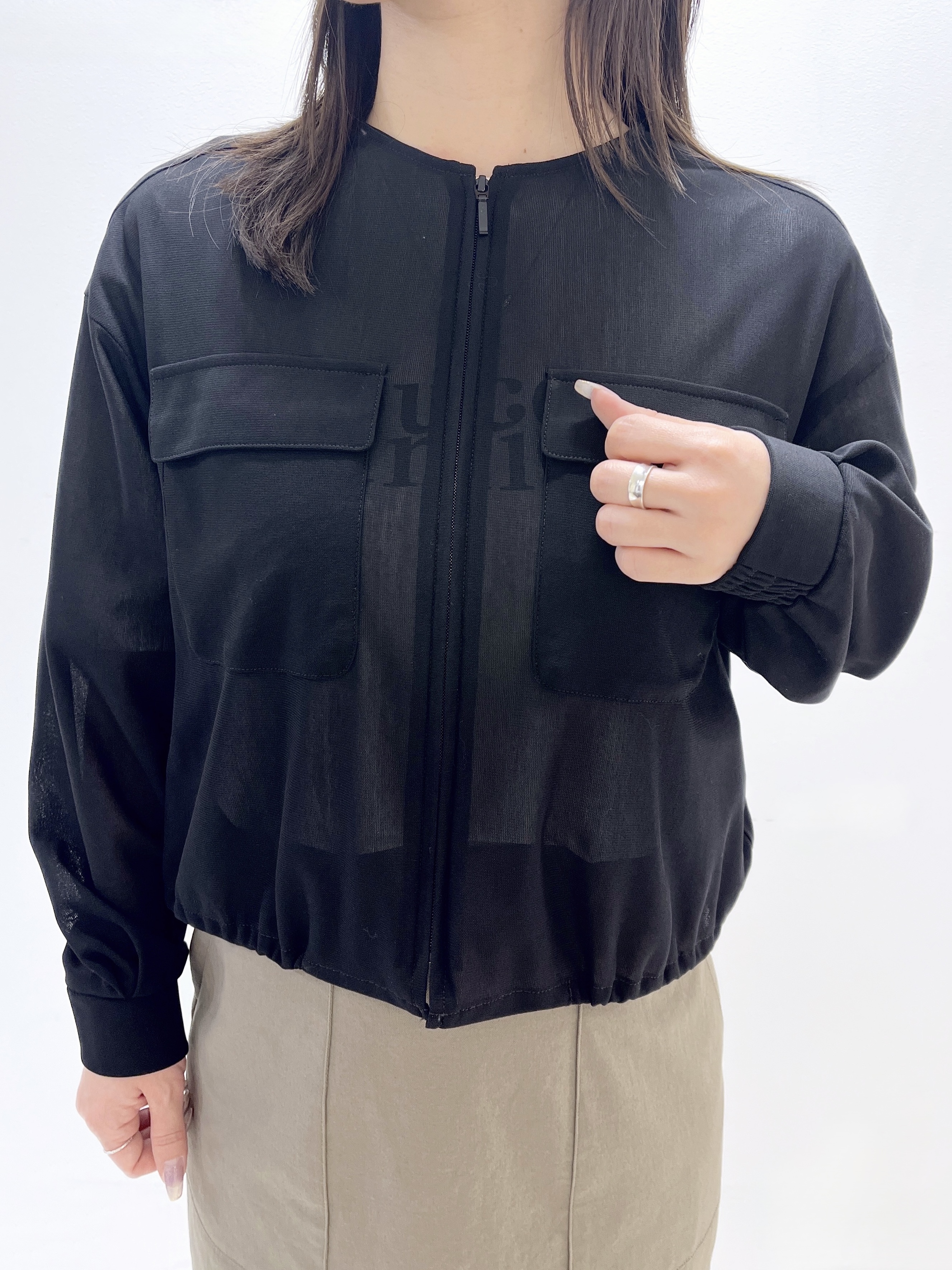Ukiさんの「UNTITLED｜◆【洗える】シアーブルゾン」を使ったコーディネート