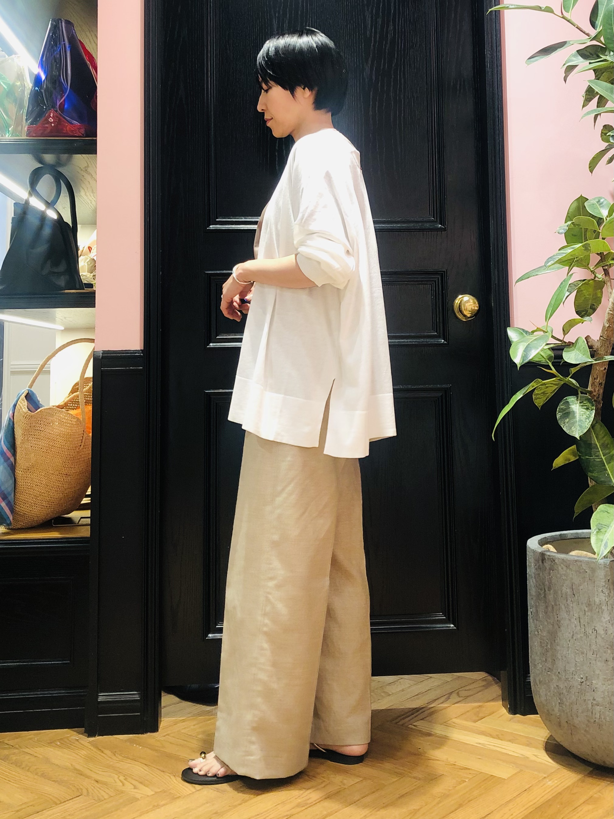 OGATAさんの「DRESSTERIOR｜◆【接触冷感/UVカット】ウォッシャブル スピンコットン カーディガン」を使ったコーディネート