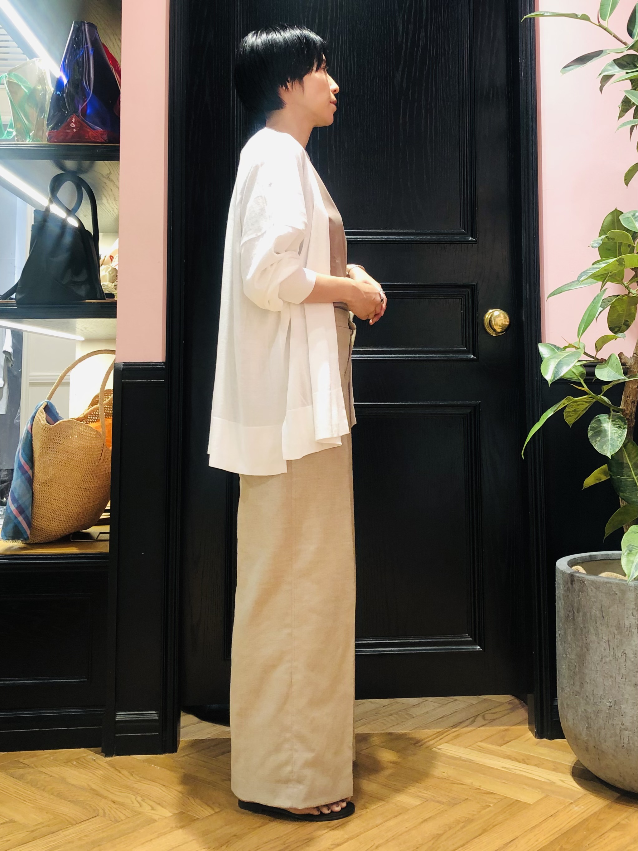 OGATAさんの「DRESSTERIOR｜◆【接触冷感/UVカット】ウォッシャブル スピンコットン カーディガン」を使ったコーディネート