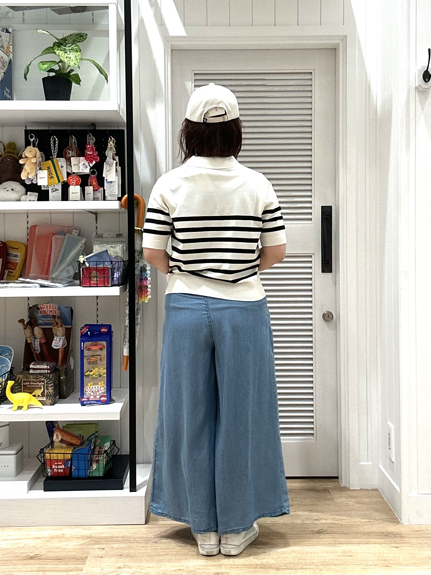 Aiさんの「Dessin｜ポロ襟 ハーフスリーブニット」を使ったコーディネート