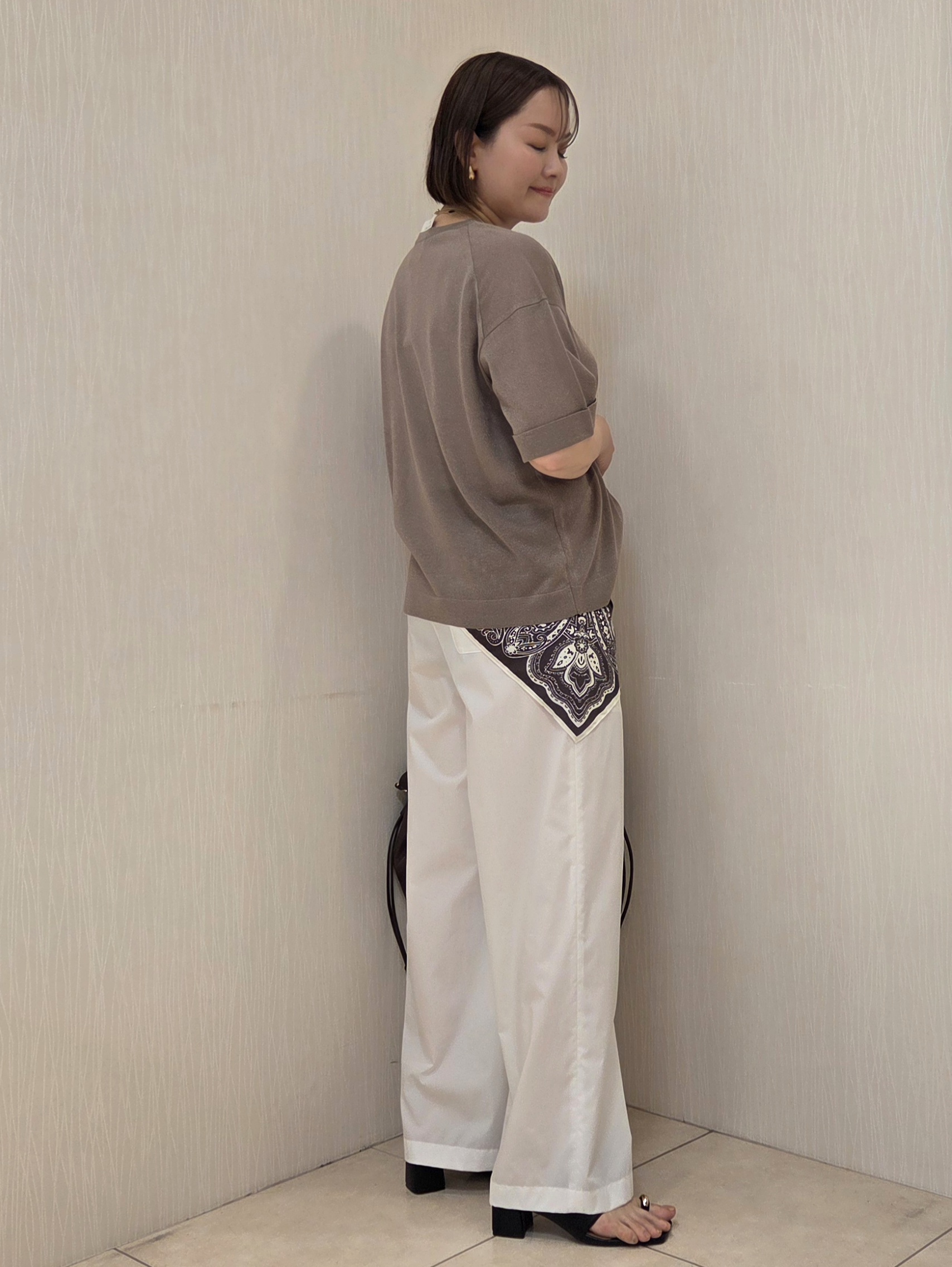 naokoさんの「UNTITLED｜【アンサンブル可/Tシャツ風/ゆったり】リラックスニットトップス」を使ったコーディネート