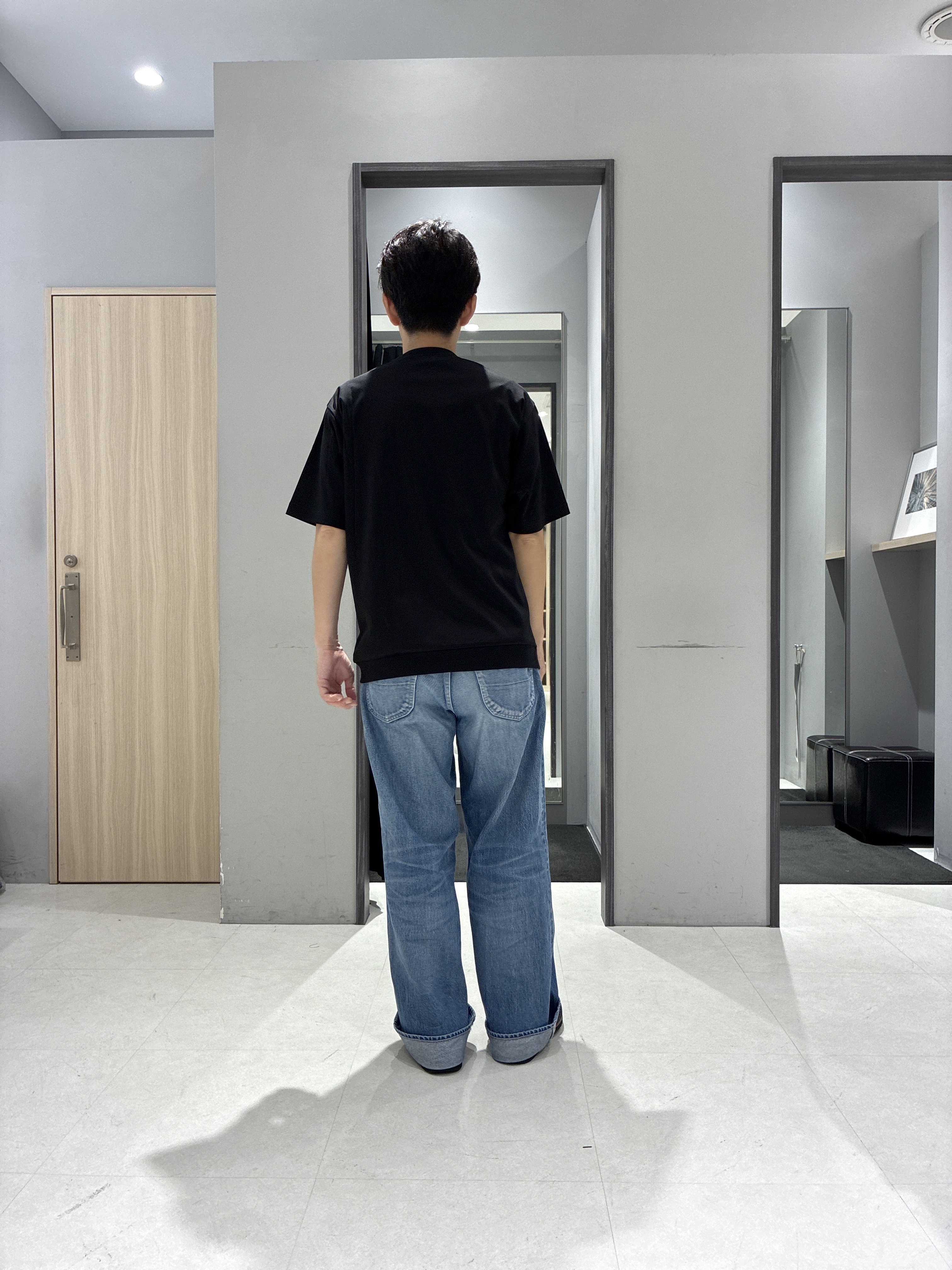 わいずみさんの「TAKEO KIKUCHI｜【接触冷感】ハイブリッド リネン 七分袖シャツ」を使ったコーディネート