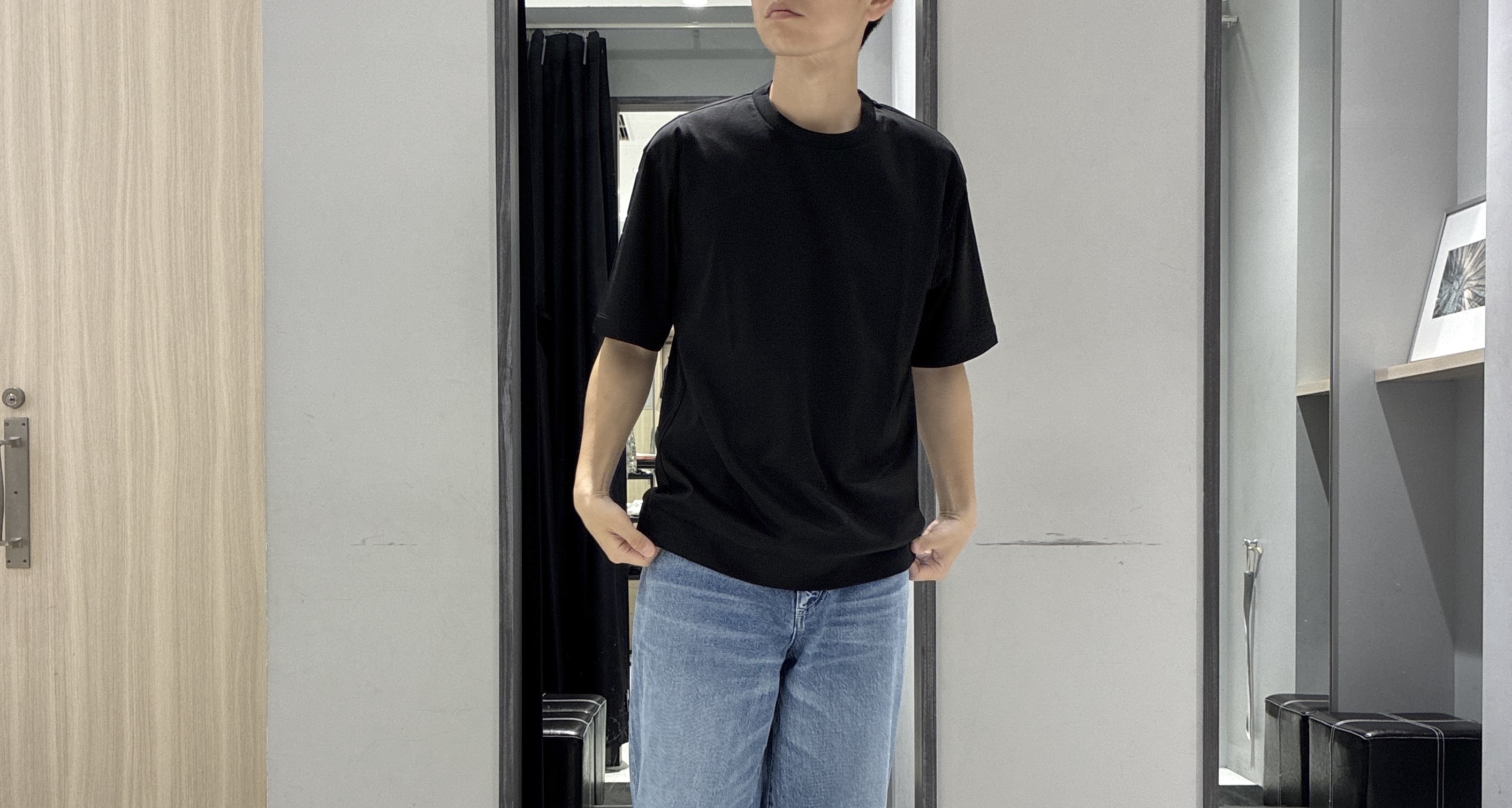 わいずみさんの「TAKEO KIKUCHI｜【接触冷感】ハイブリッド リネン 七分袖シャツ」を使ったコーディネート