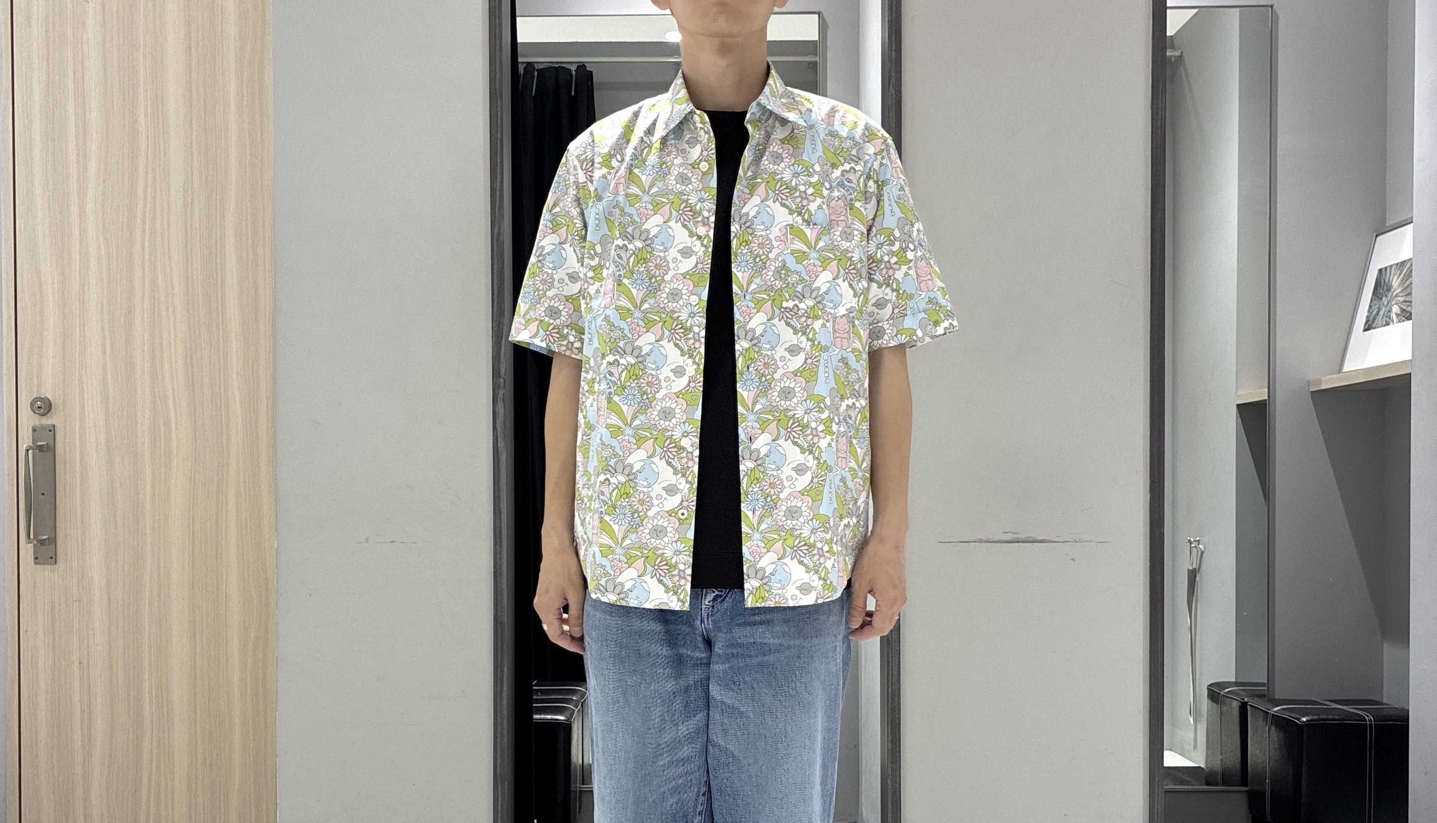 わいずみさんの「TAKEO KIKUCHI｜【接触冷感】アイスクリアコットン Tシャツ」を使ったコーディネート