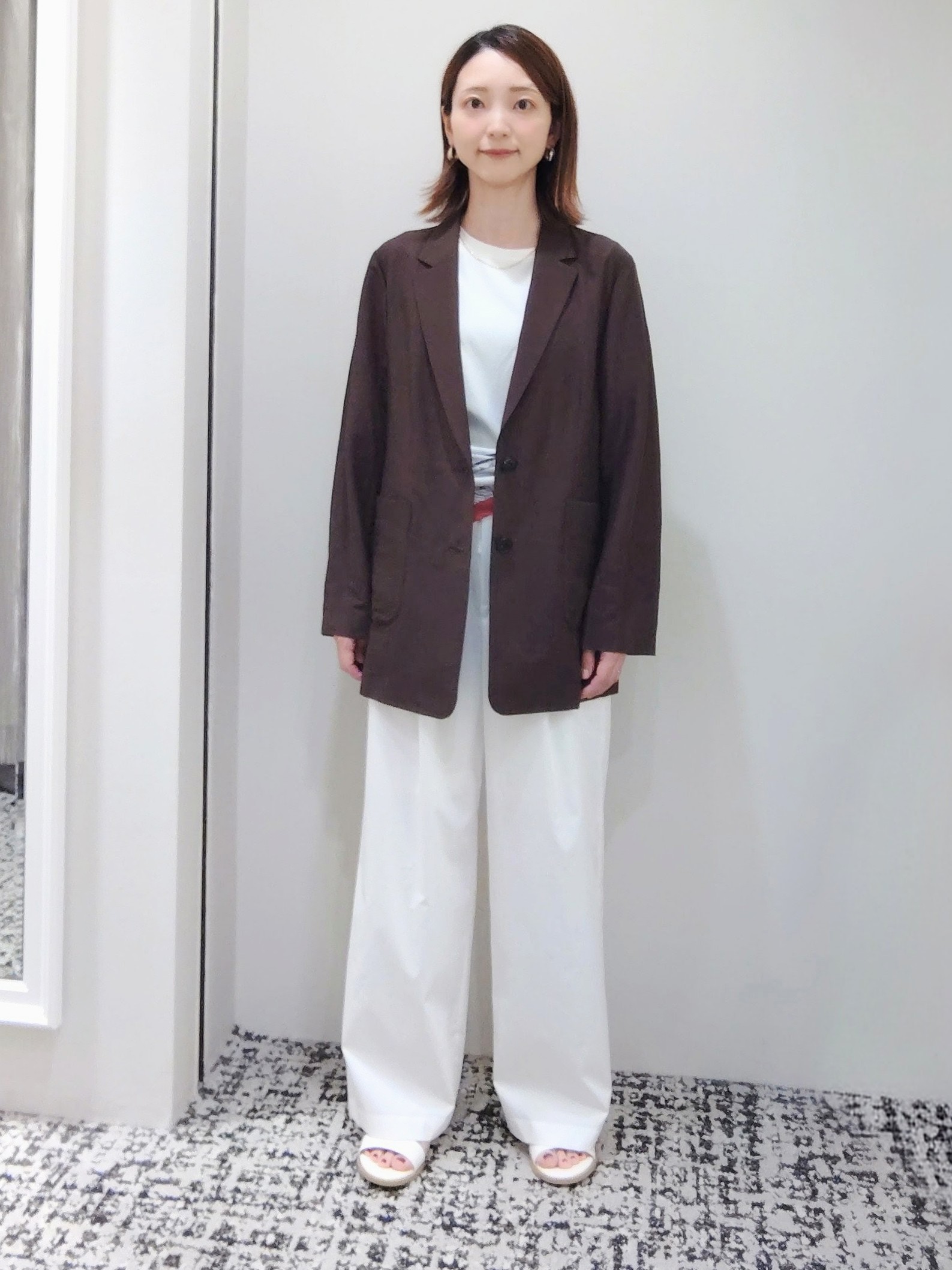terumiさんの「UNTITLED｜◆【程よいシアー感/洗える】エアリーバイオジャケット」を使ったコーディネート