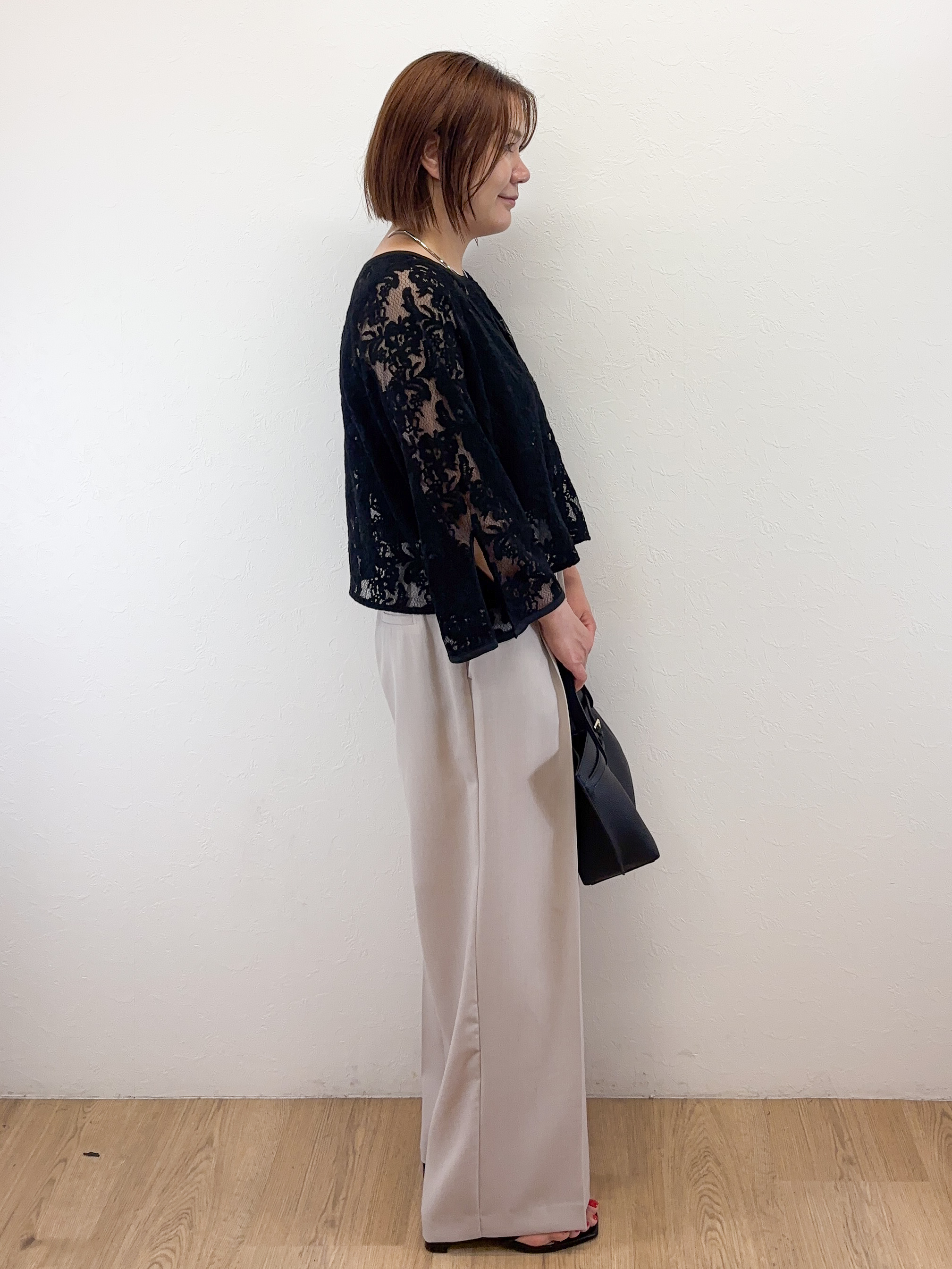 Takeさんの「OPAQUE.CLIP｜刺繍レースショートブラウス【洗える】」を使ったコーディネート