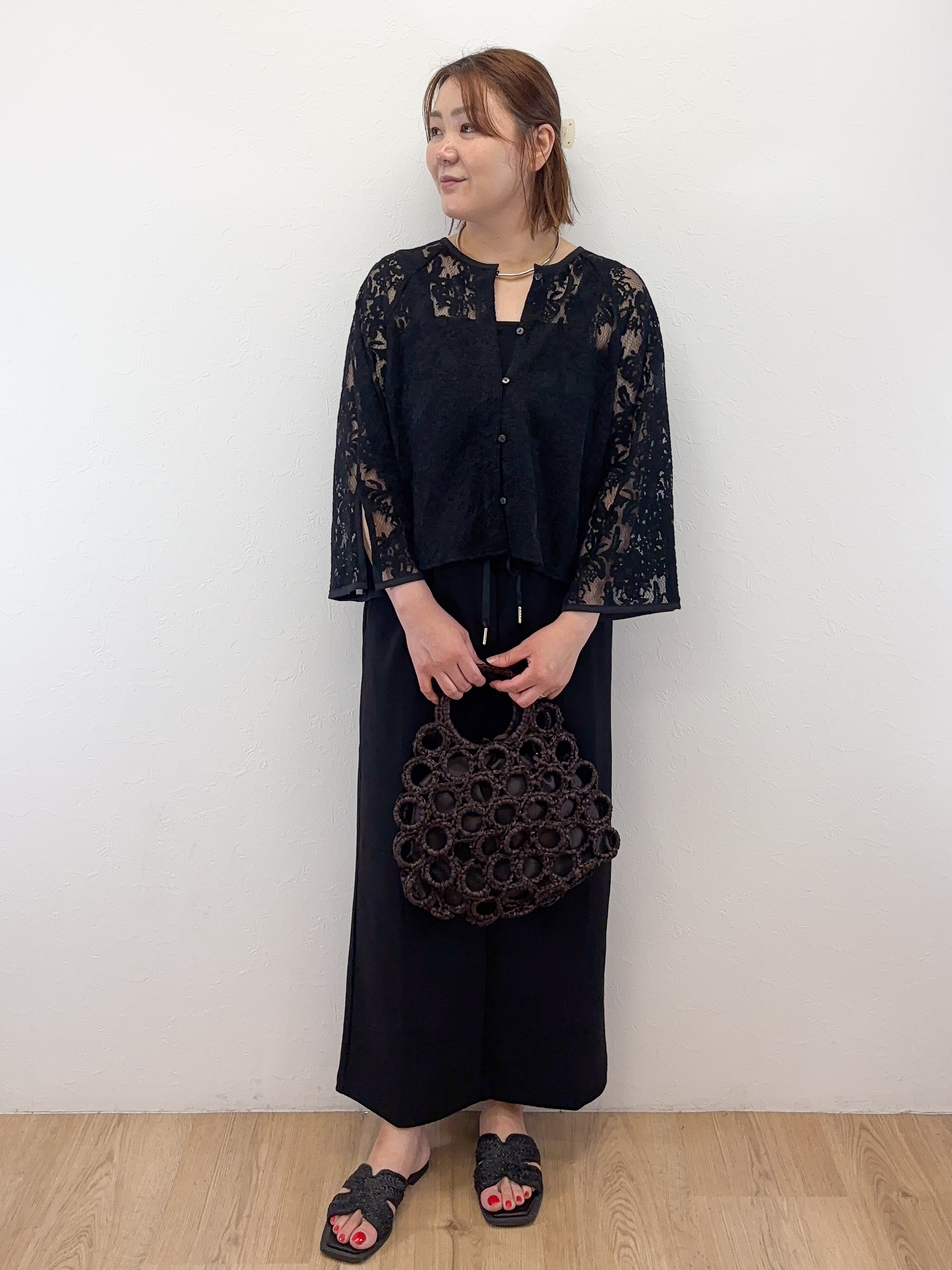 Takeさんの「OPAQUE.CLIP｜刺繍レースショートブラウス【洗える】」を使ったコーディネート