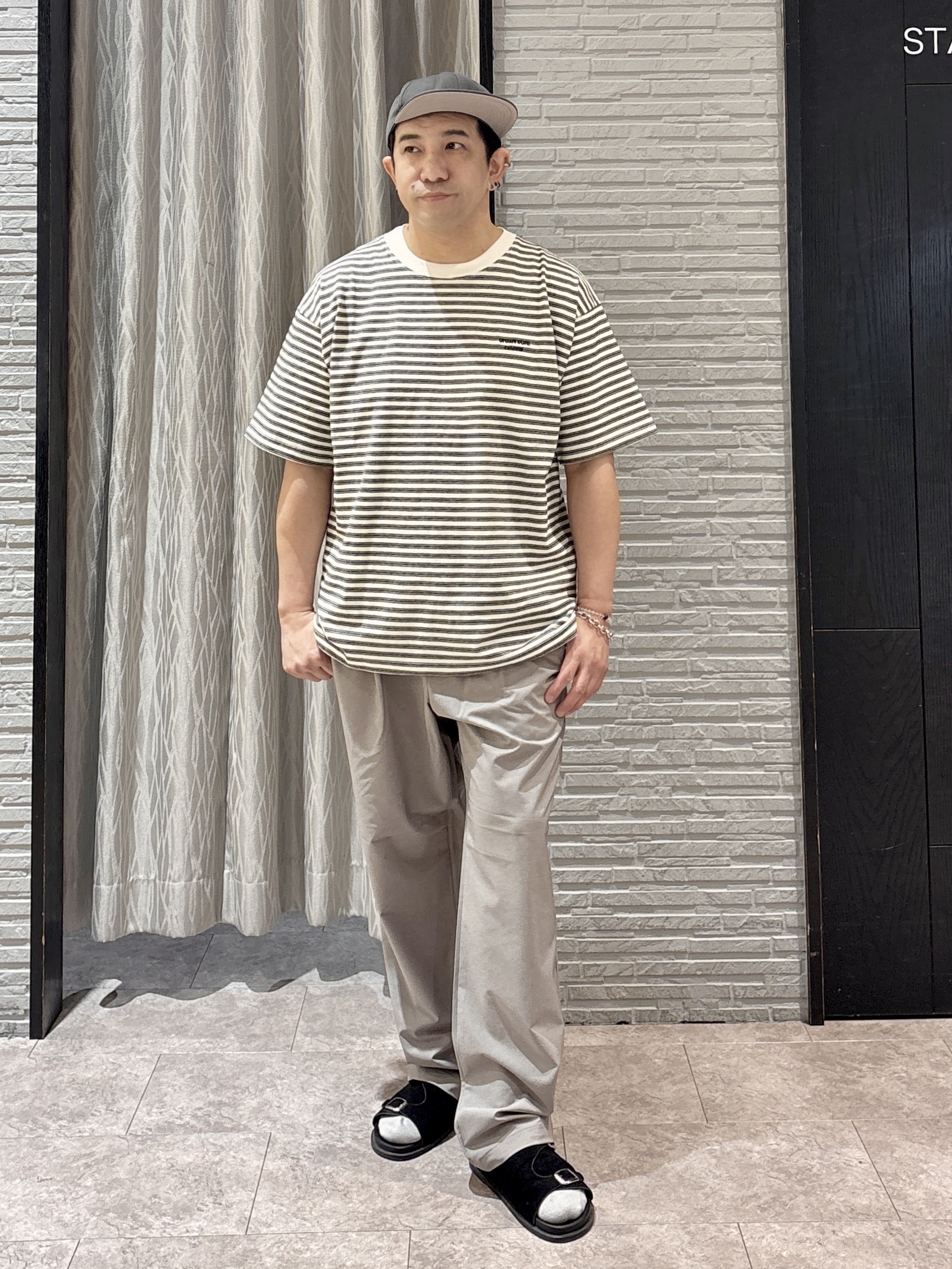 Pーyamaさんの「THE SHOP TK｜クールウェザー 半袖シャツ 接触冷感／洗濯機OK／セットアップ可」を使ったコーディネート