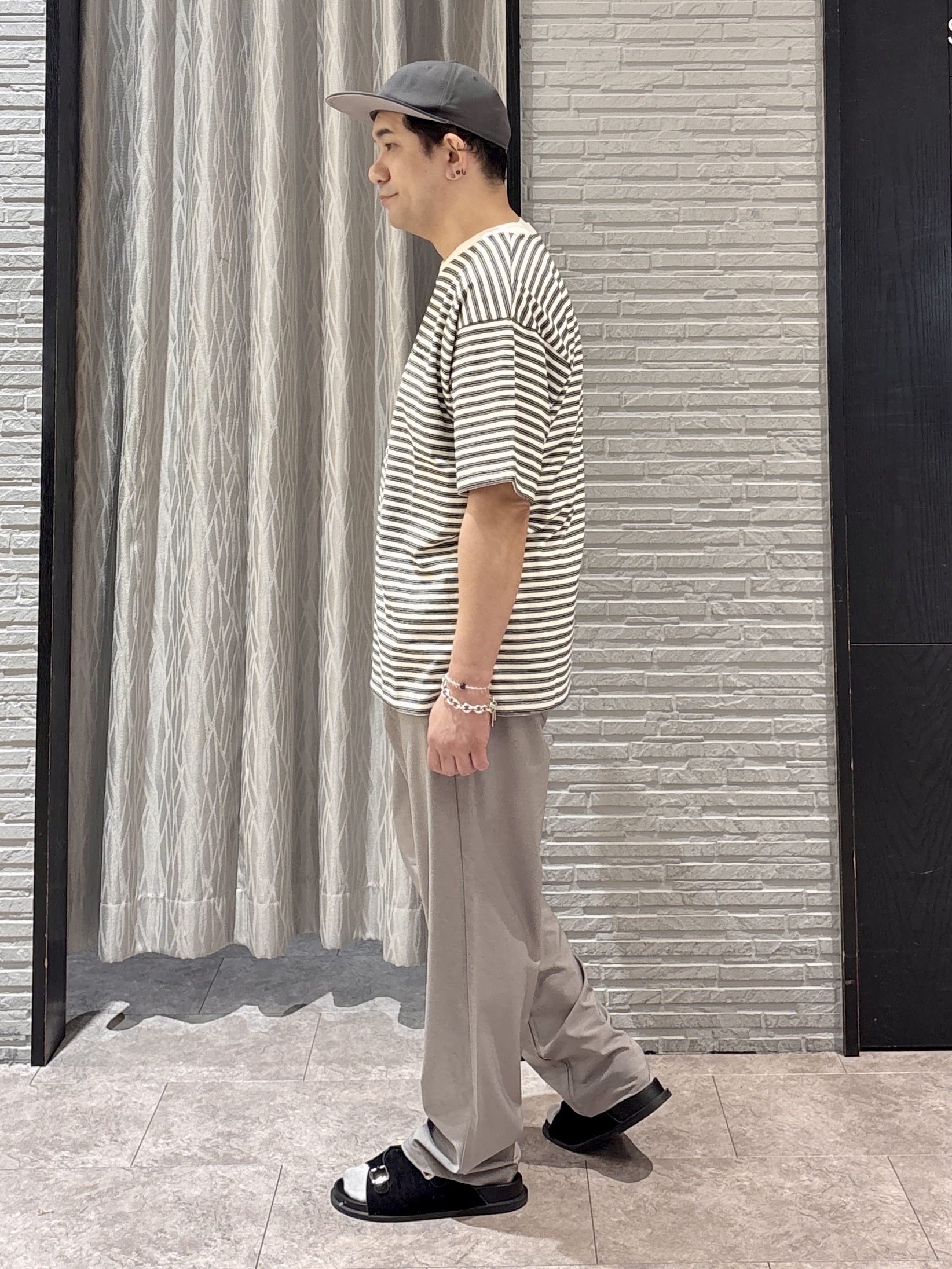 Pーyamaさんの「THE SHOP TK｜クールウェザー 半袖シャツ 接触冷感／洗濯機OK／セットアップ可」を使ったコーディネート