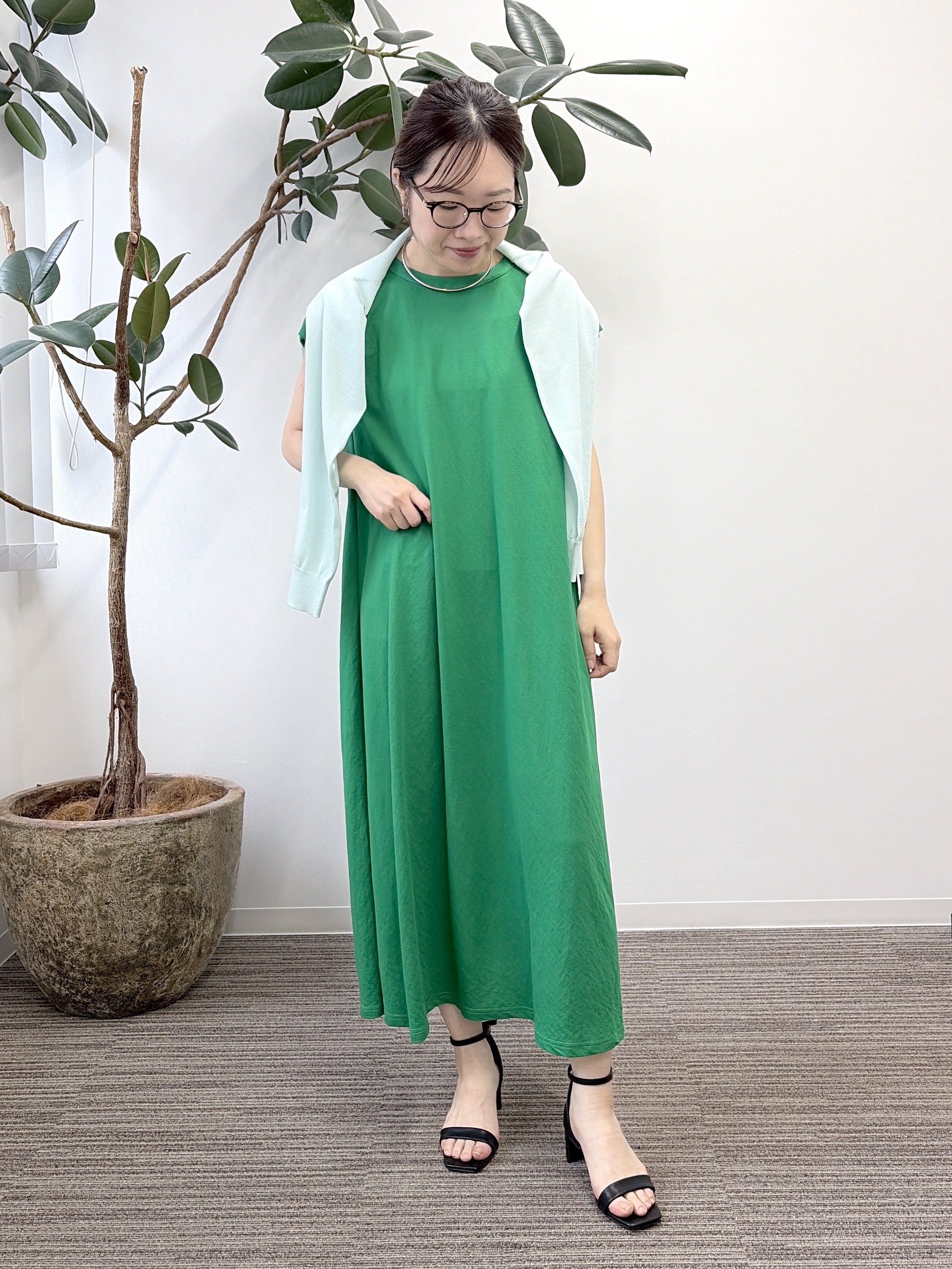 saoriさんの「【接触冷感】カノコワンピース」を使ったコーディネート