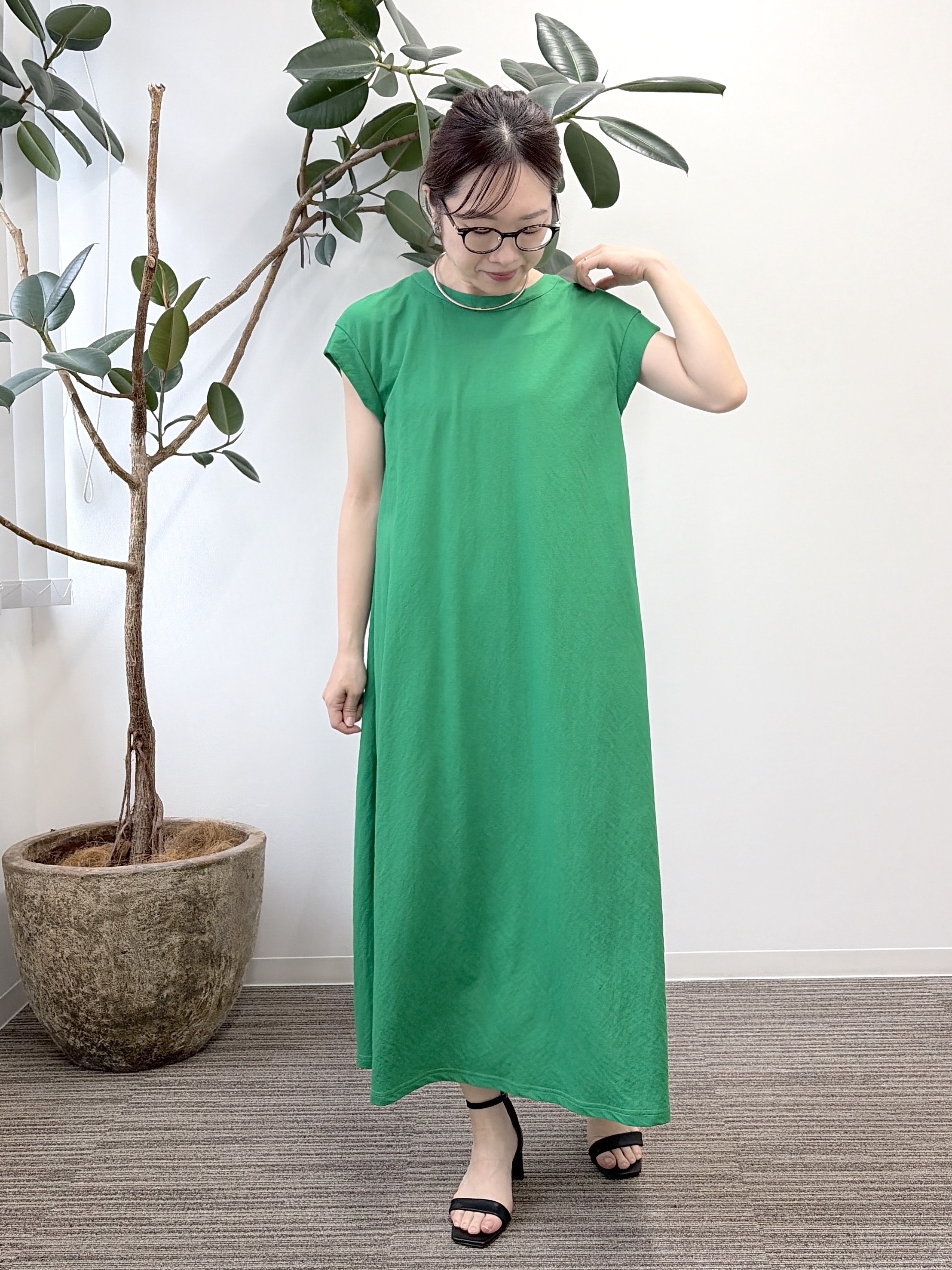 saoriさんの「【接触冷感】カノコワンピース」を使ったコーディネート