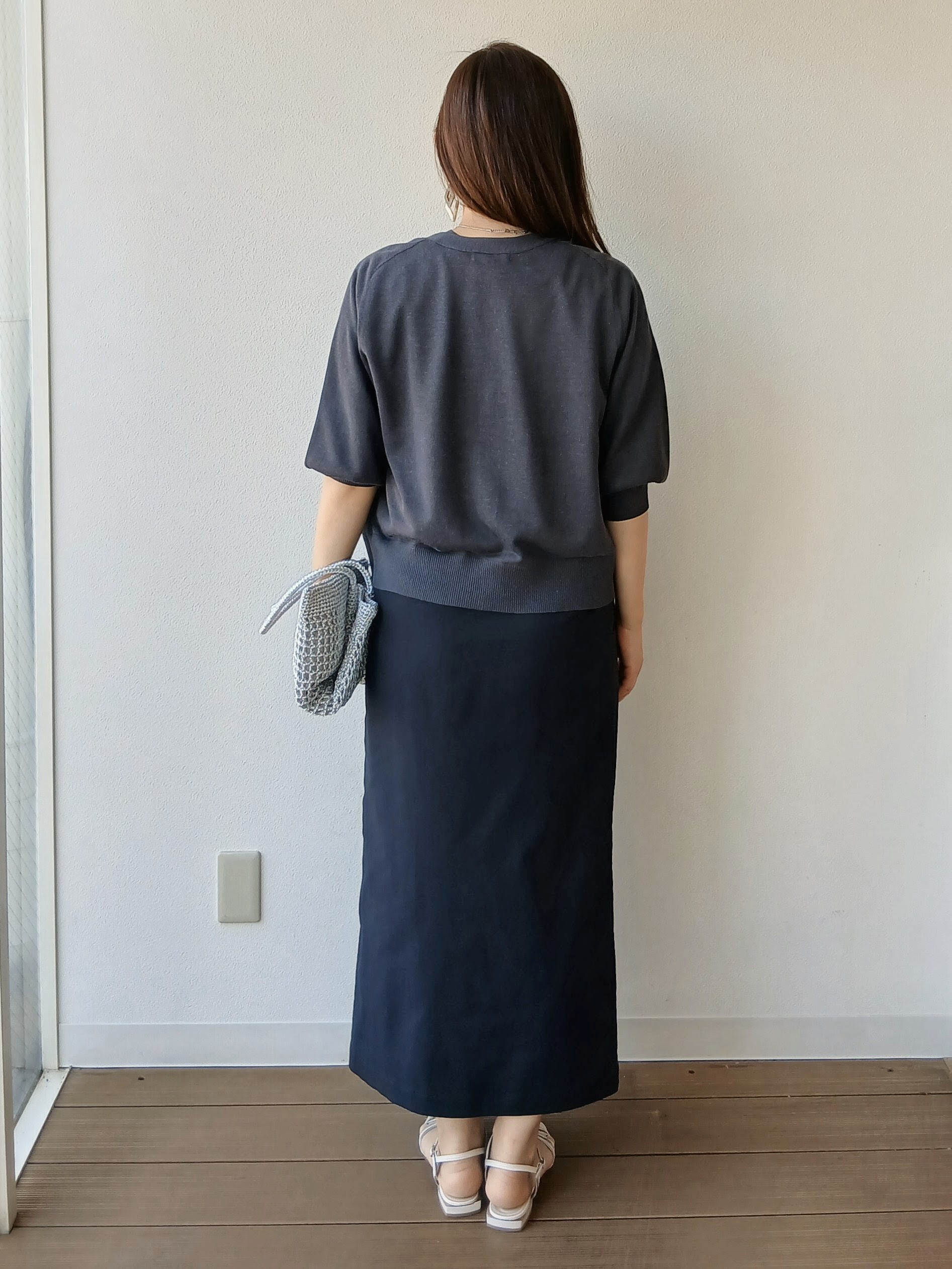 なみきさんの「UNTITLED｜【アンサンブル可/シアー】リネンエステルカーディガン」を使ったコーディネート