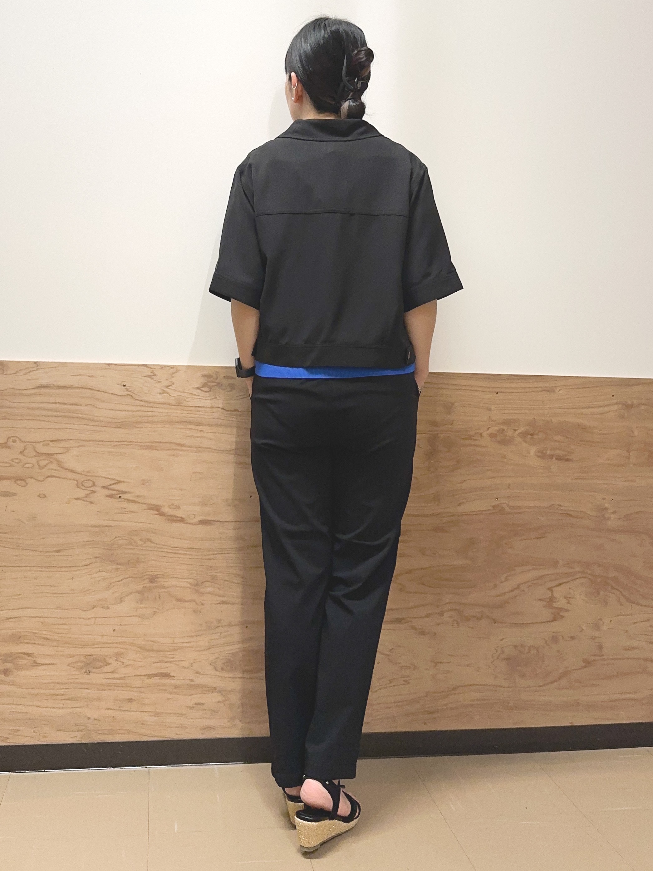 すーさんの「grove｜【吸水速乾・通気性・洗える】衿付きハーフジャケット」を使ったコーディネート