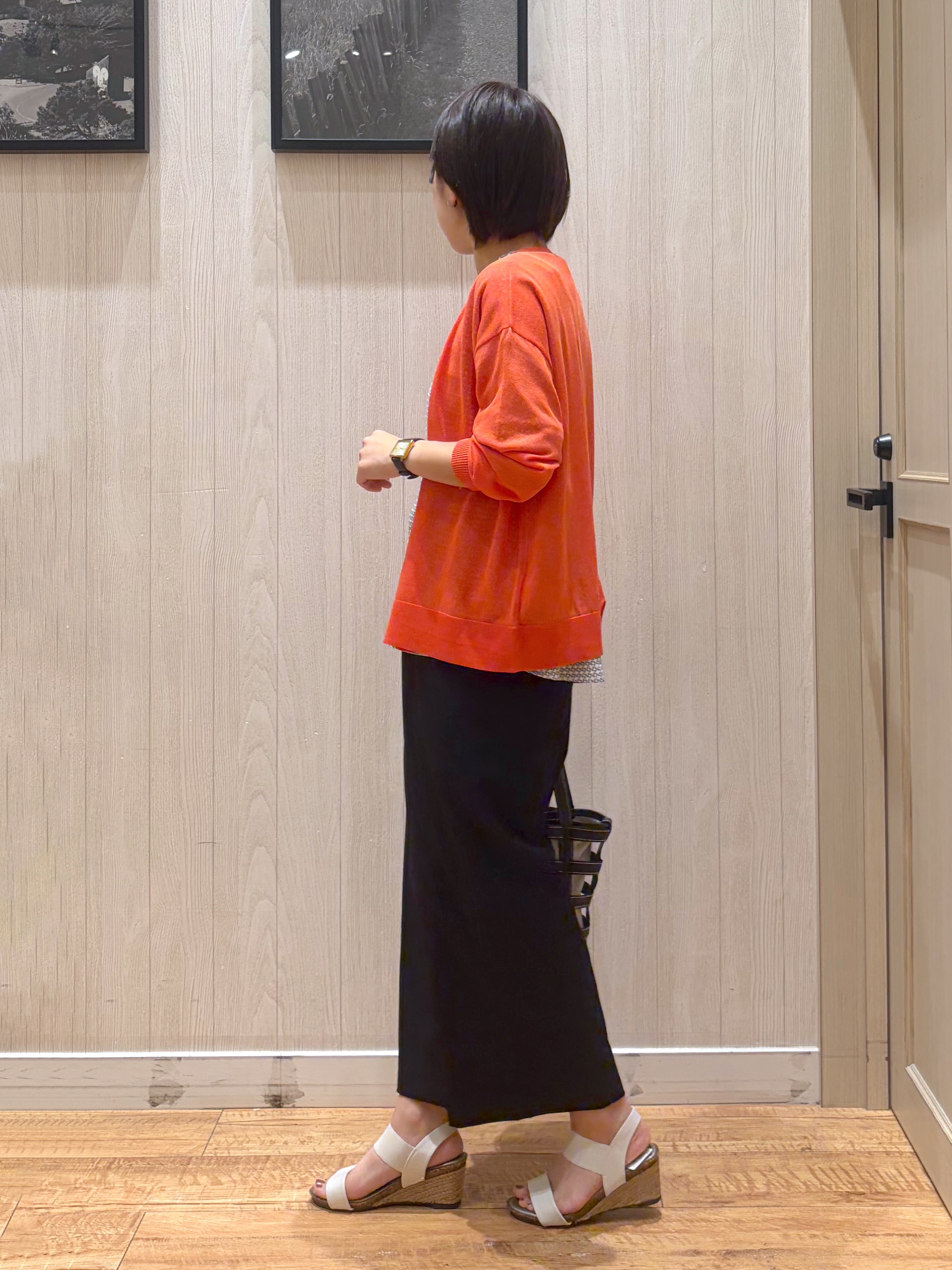 shirayuuuさんの「SHOO･LA･RUE｜【洗濯機可/S-LL】オンにもオフにも マルチに使えるボタンレスカーディガン」を使ったコーディネート