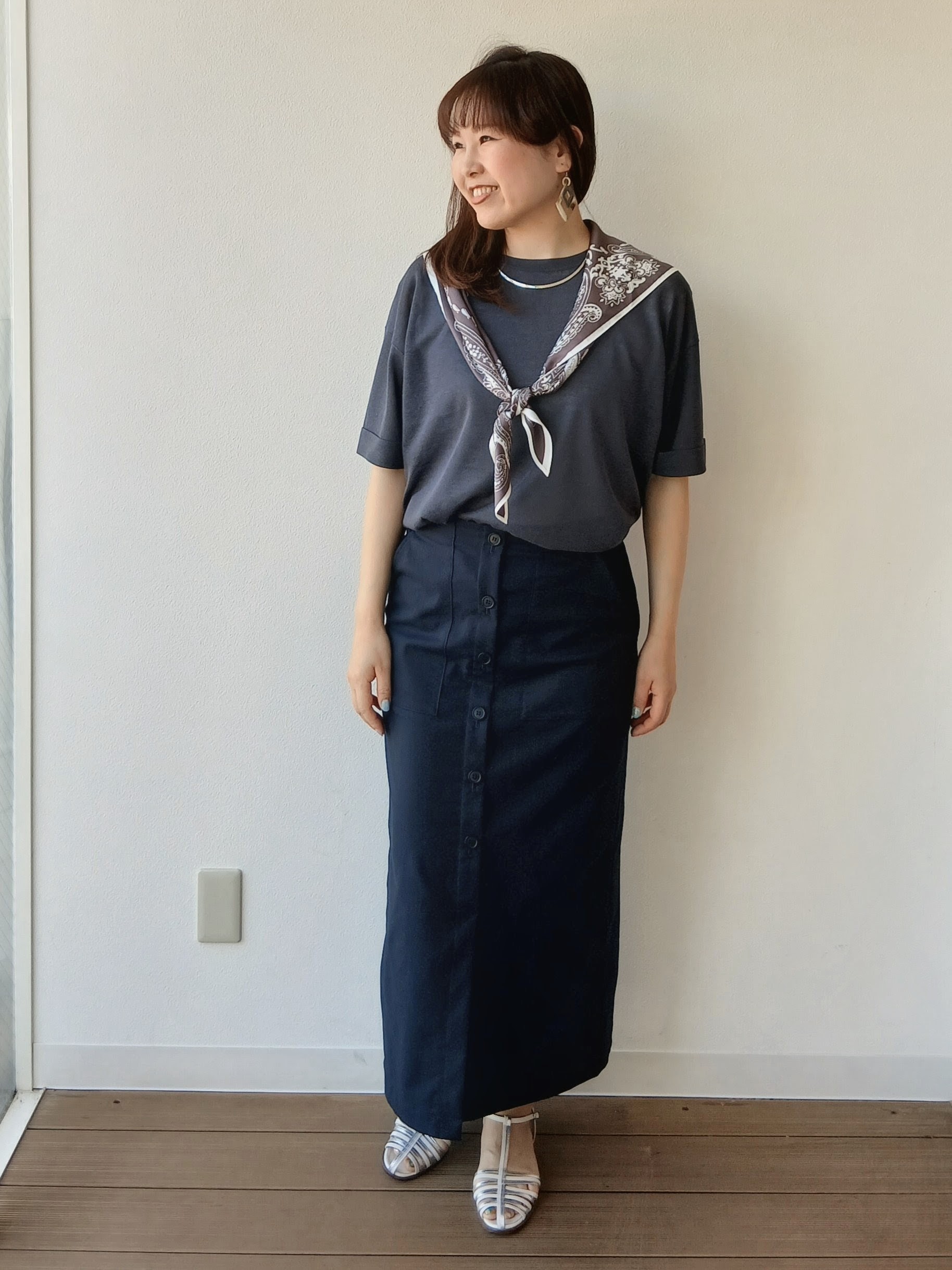 なみきさんの「UNTITLED｜【アンサンブル可/Tシャツ風/ゆったり】リラックスニットトップス」を使ったコーディネート